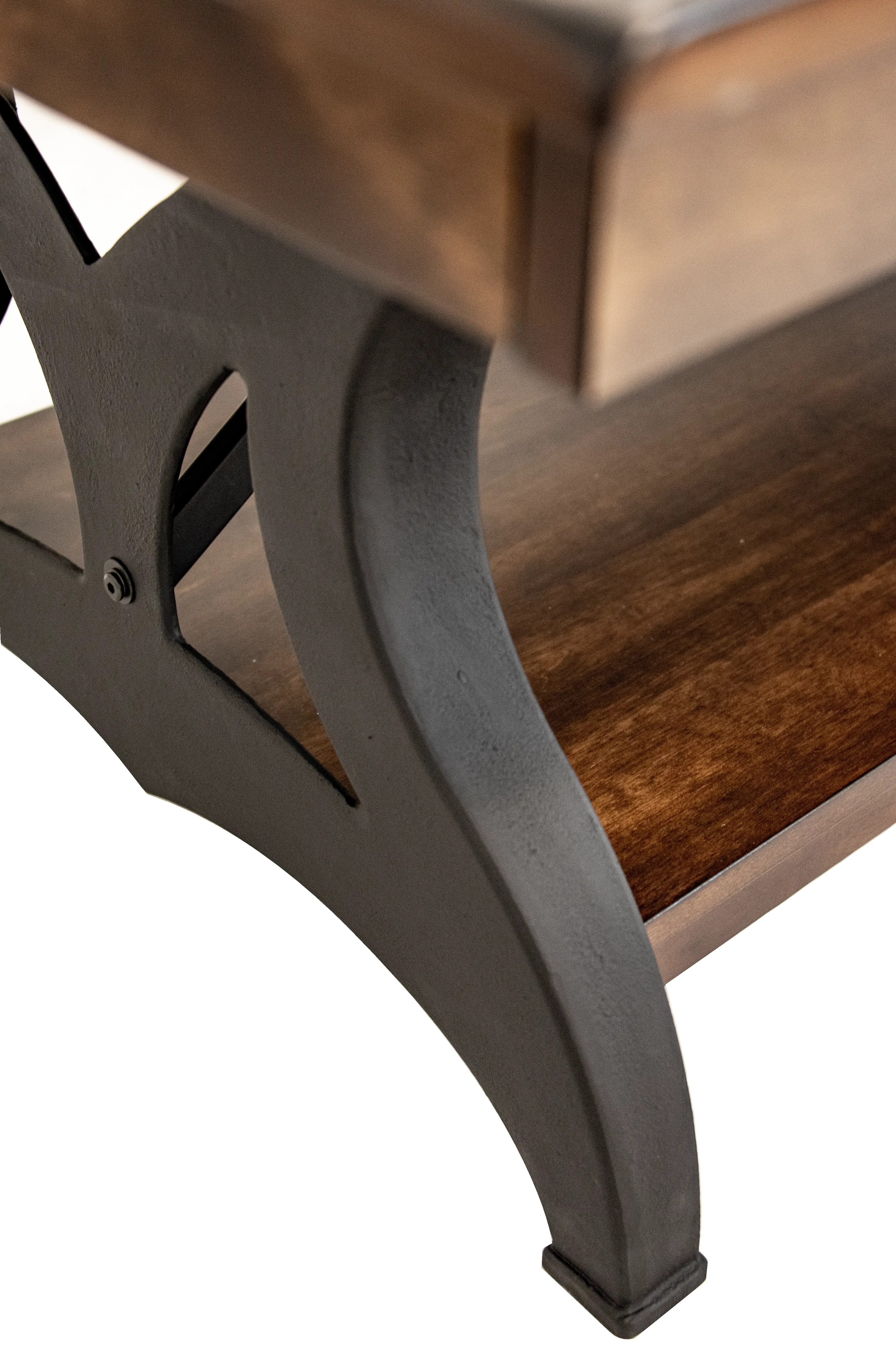 District Black and Brown Sofa Table-6