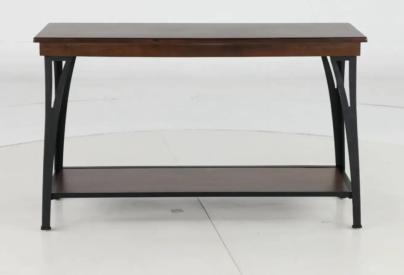 District Black and Brown Sofa Table-8