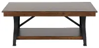 District Black and Brown Coffee Table
