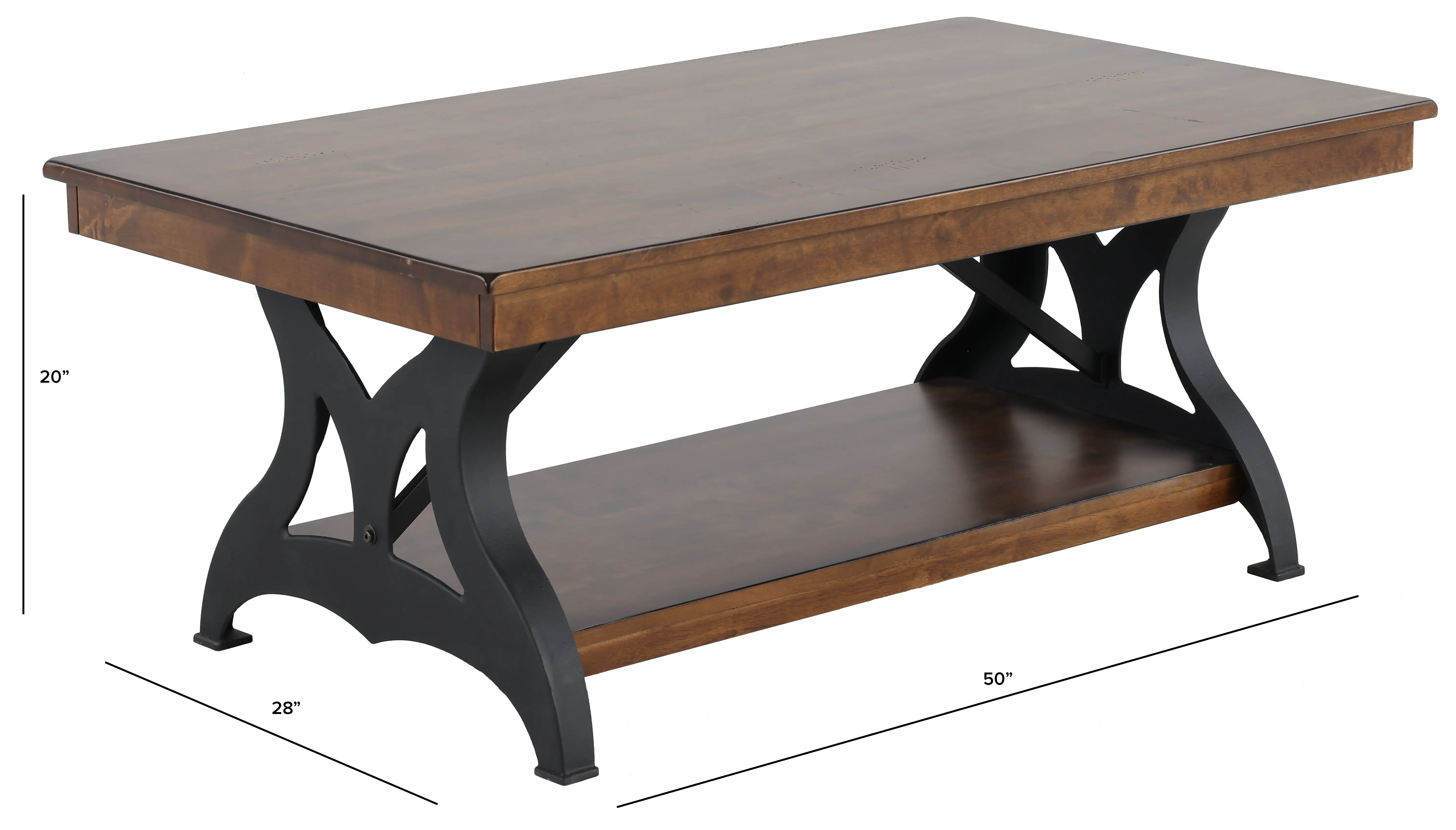 District Black and Brown Coffee Table-3
