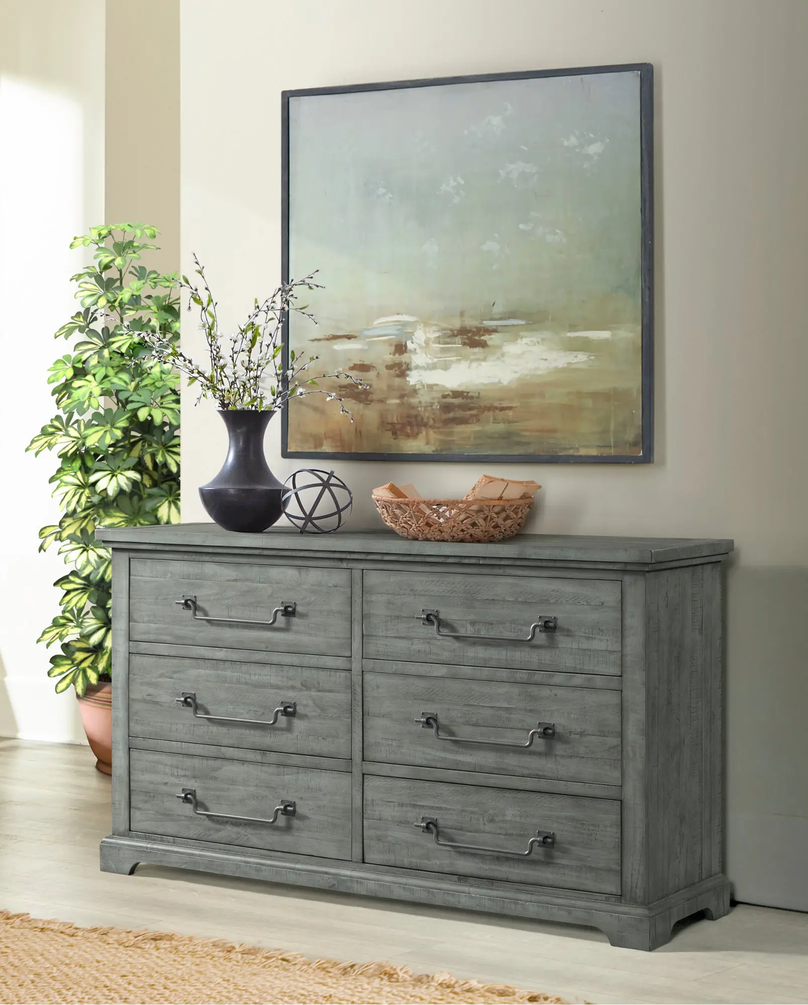 Beach House Gray Dresser-3