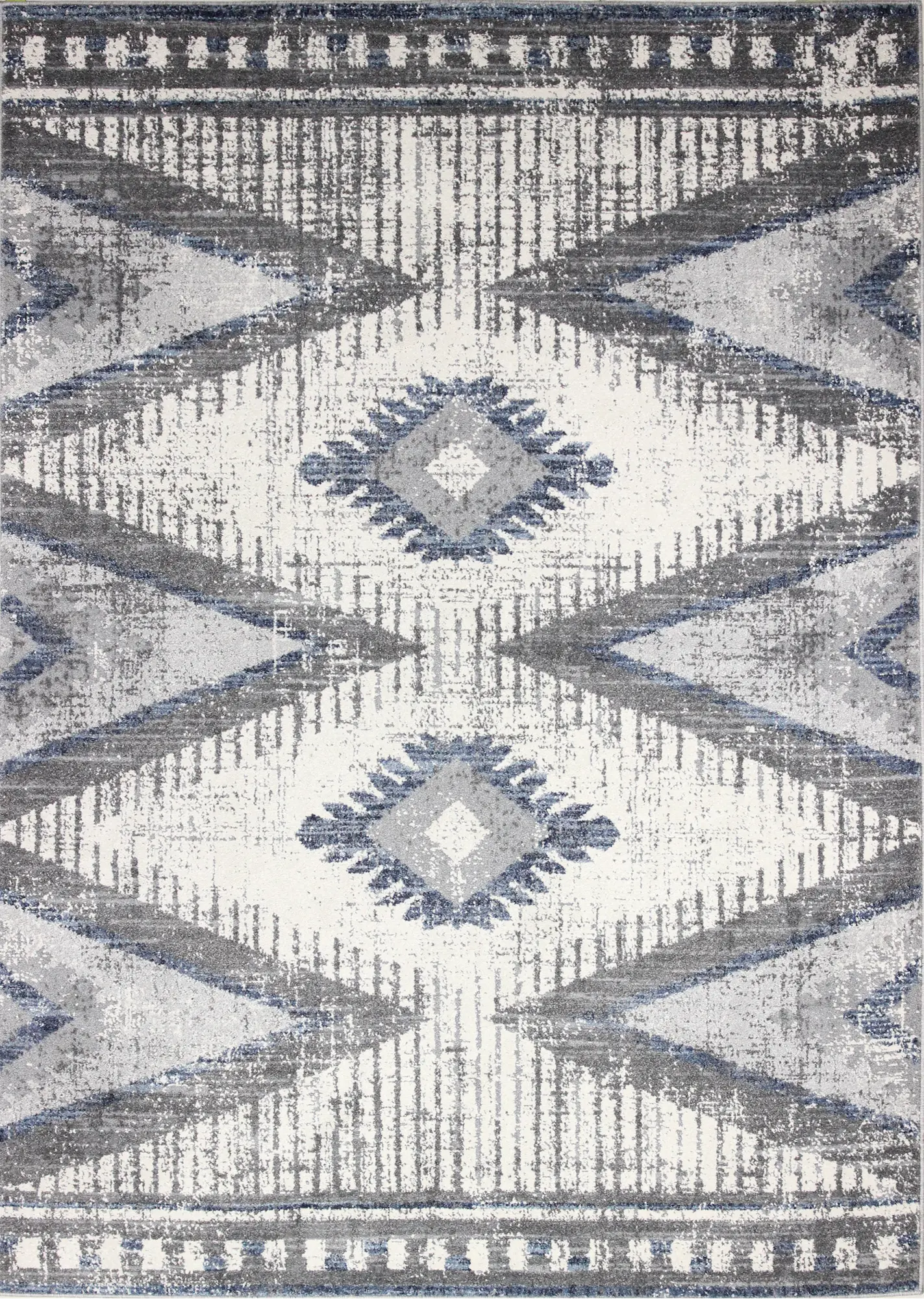 A163-IVGY-9X12-AS104 Aspen 8' x 12' Ivory and Gray Area Rug-2