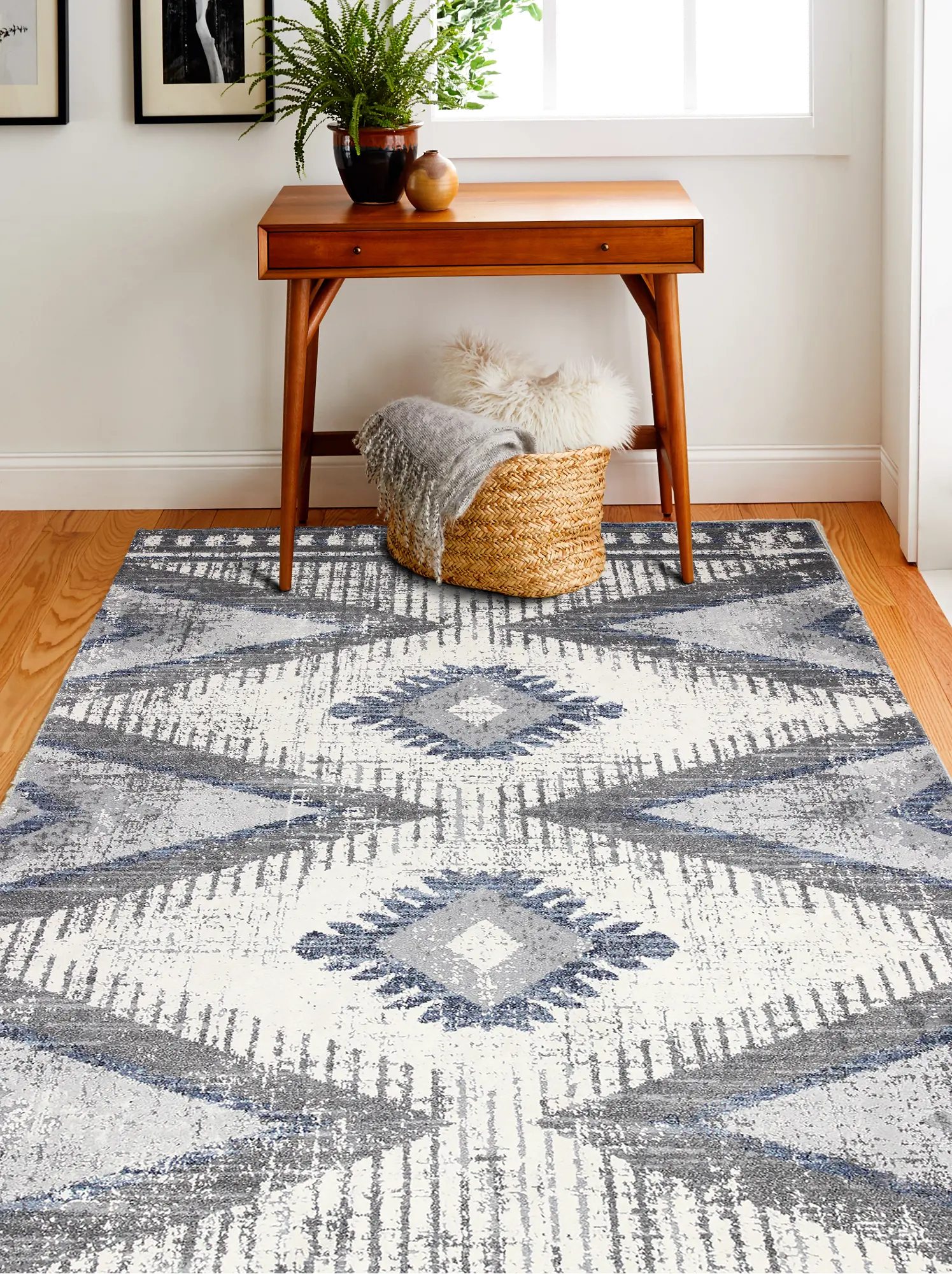 A163-IVGY-9X12-AS104 Aspen 8' x 12' Ivory and Gray Area Rug-3