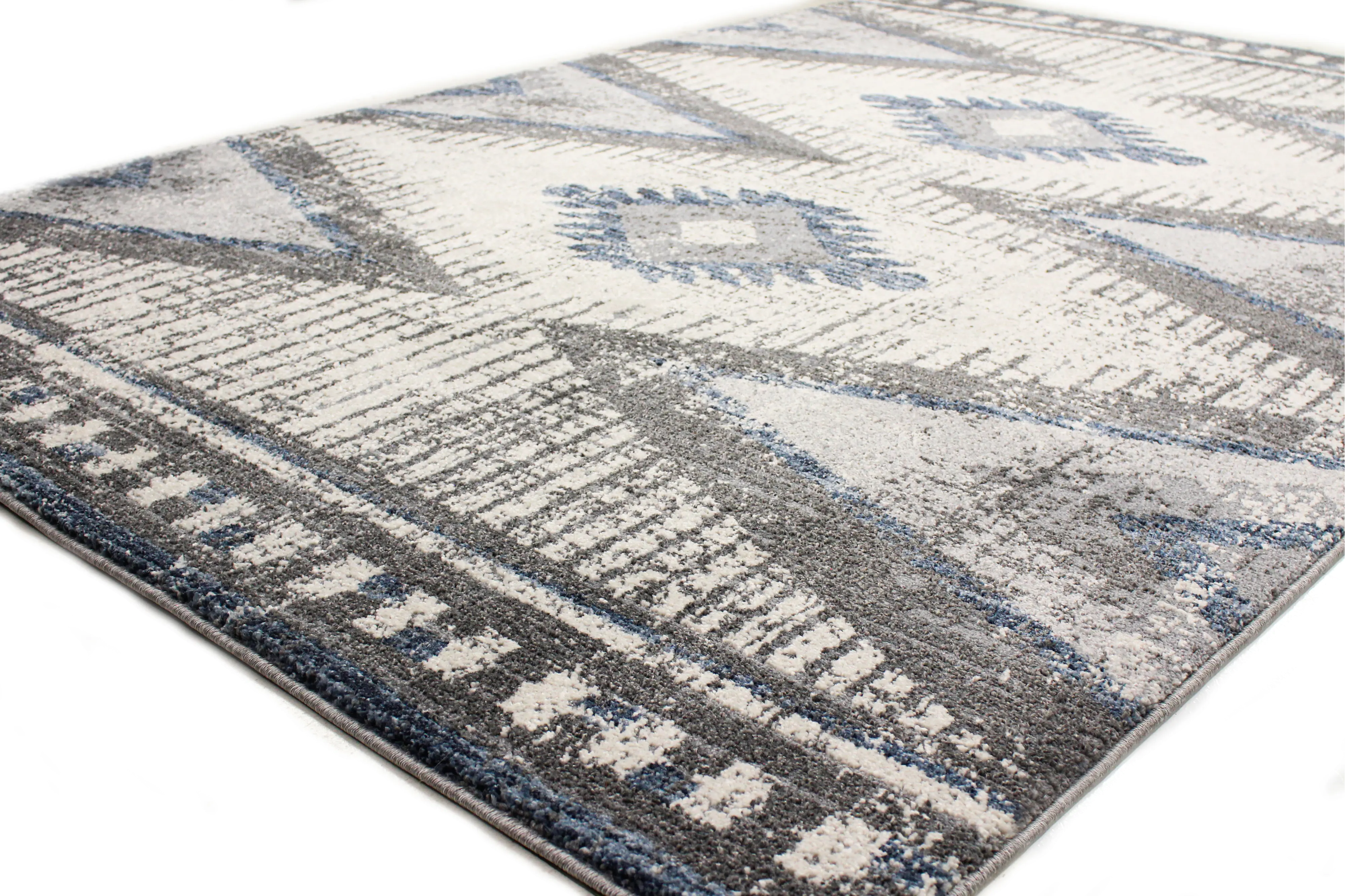 A163-IVGY-9X12-AS104 Aspen 8' x 12' Ivory and Gray Area Rug-1