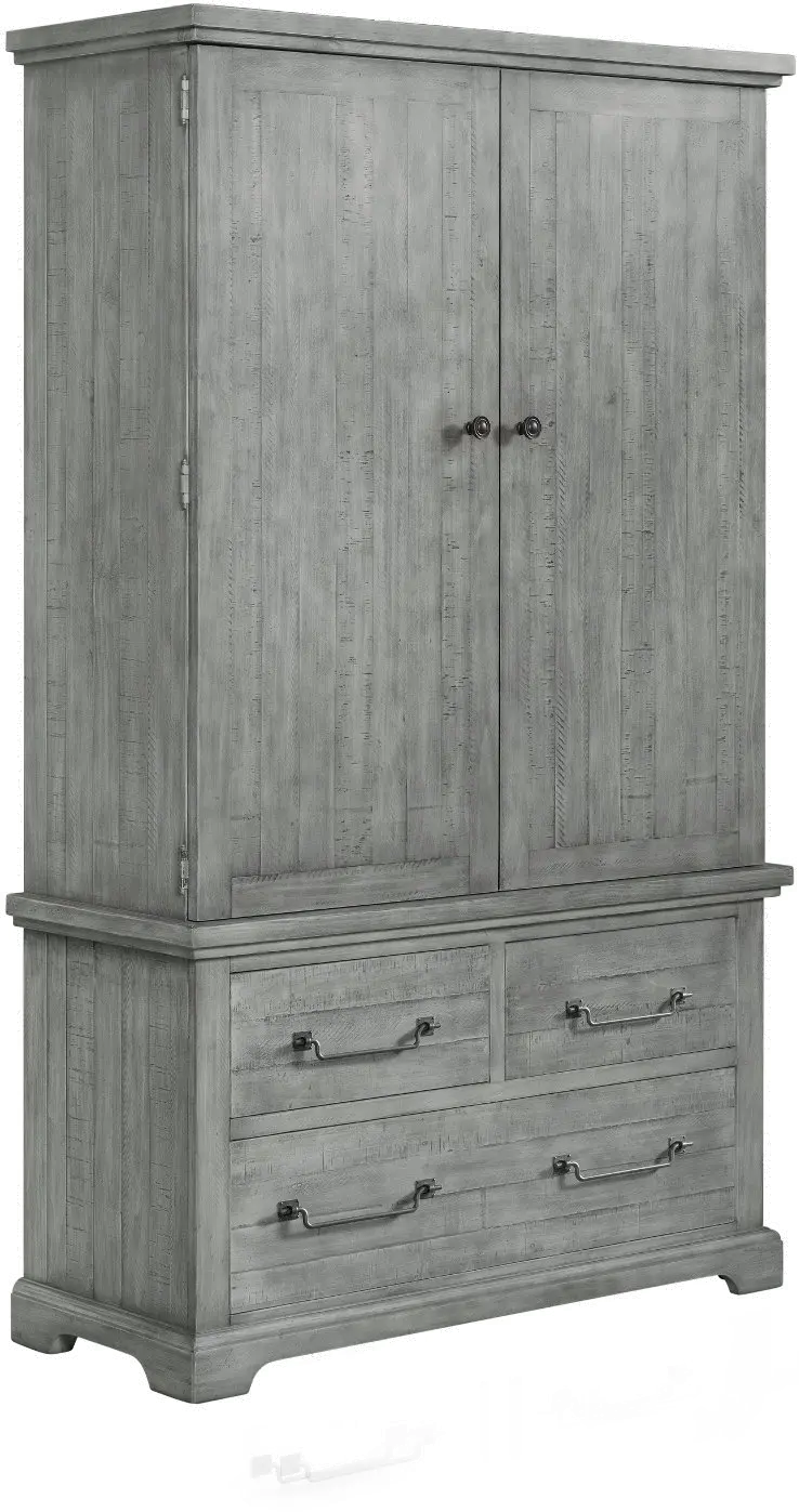 Beach House Gray Armoire-1