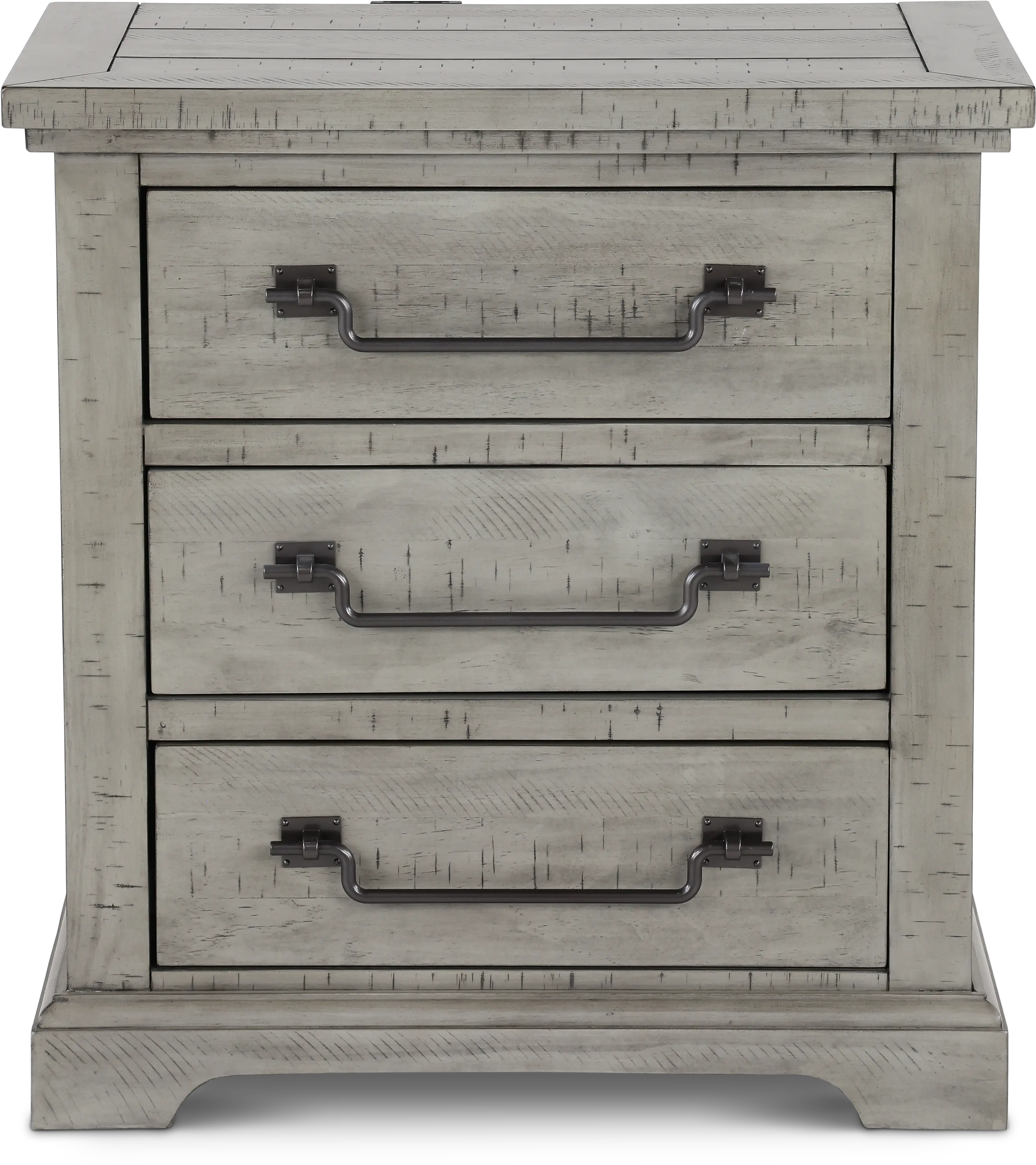 Beach House Gray Nightstand-1