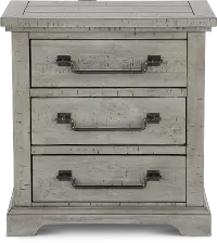 Beach House Gray Nightstand