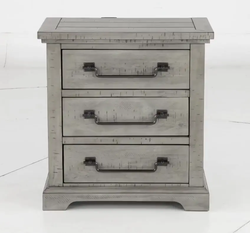 Beach House Gray Nightstand-5