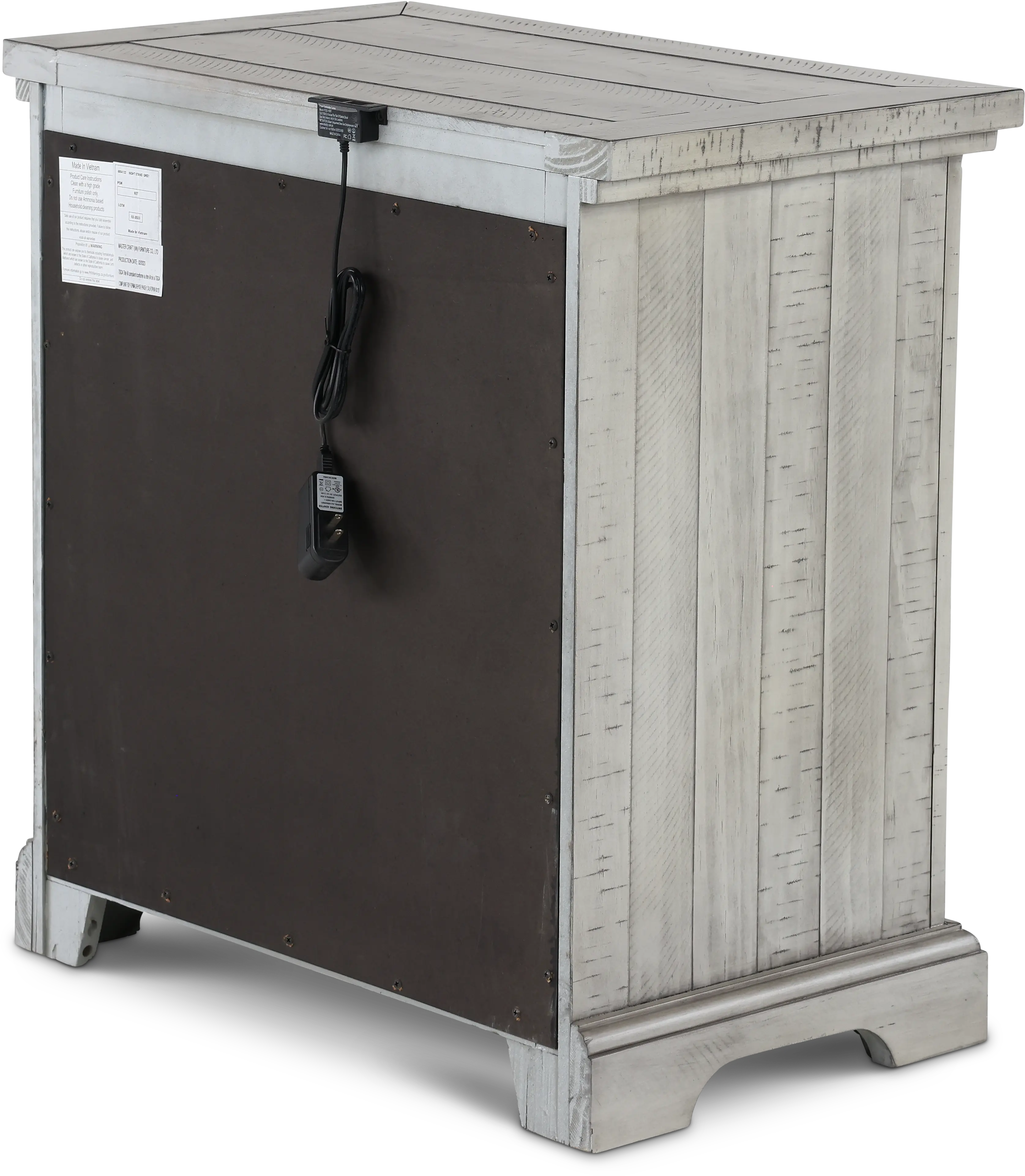 Beach House Gray Nightstand-6