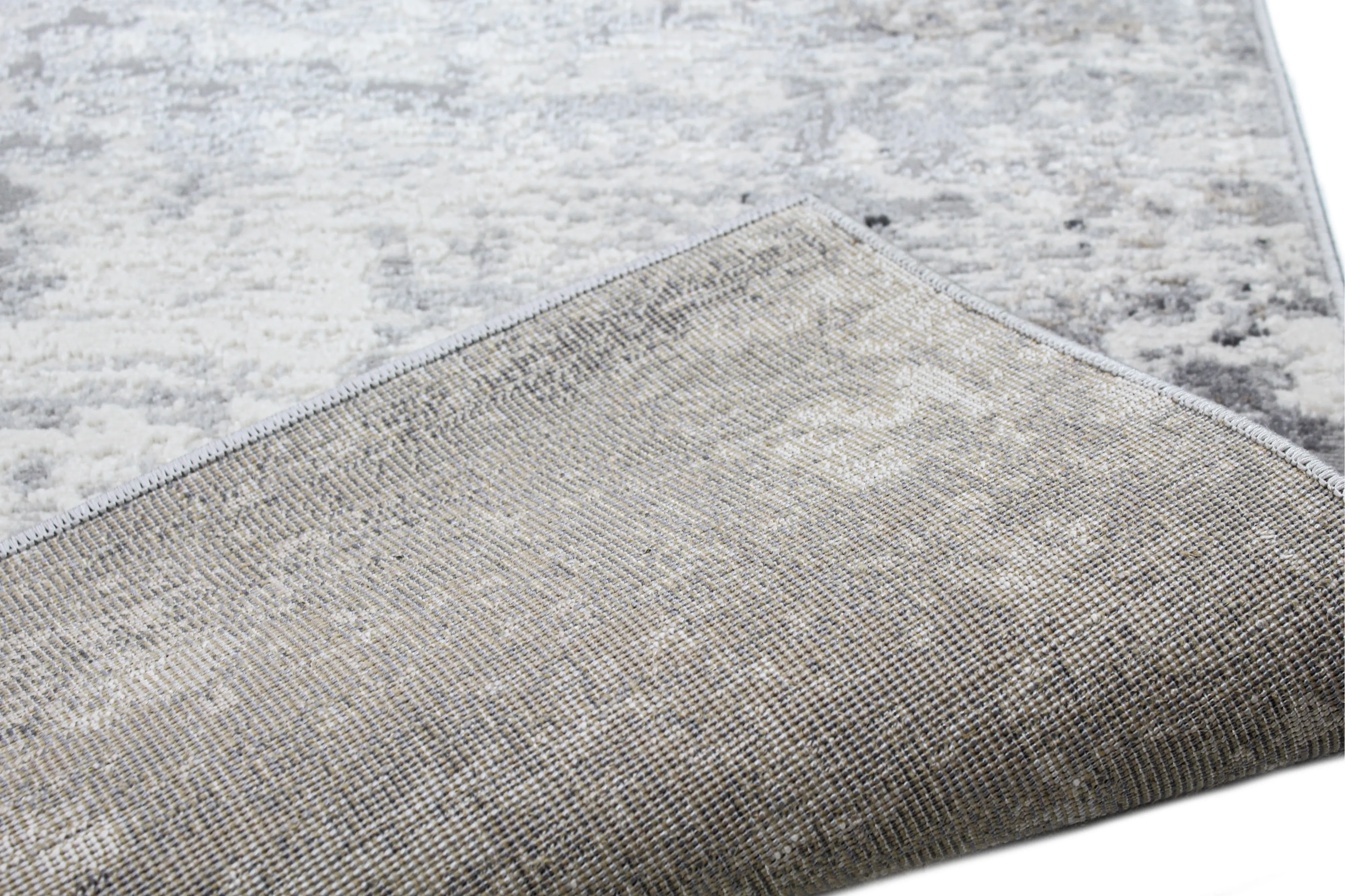 C190-IVGY-76X96-CA106 Carlyle 8 x 10 Contemporary Ivory and Gray Area Rug-4