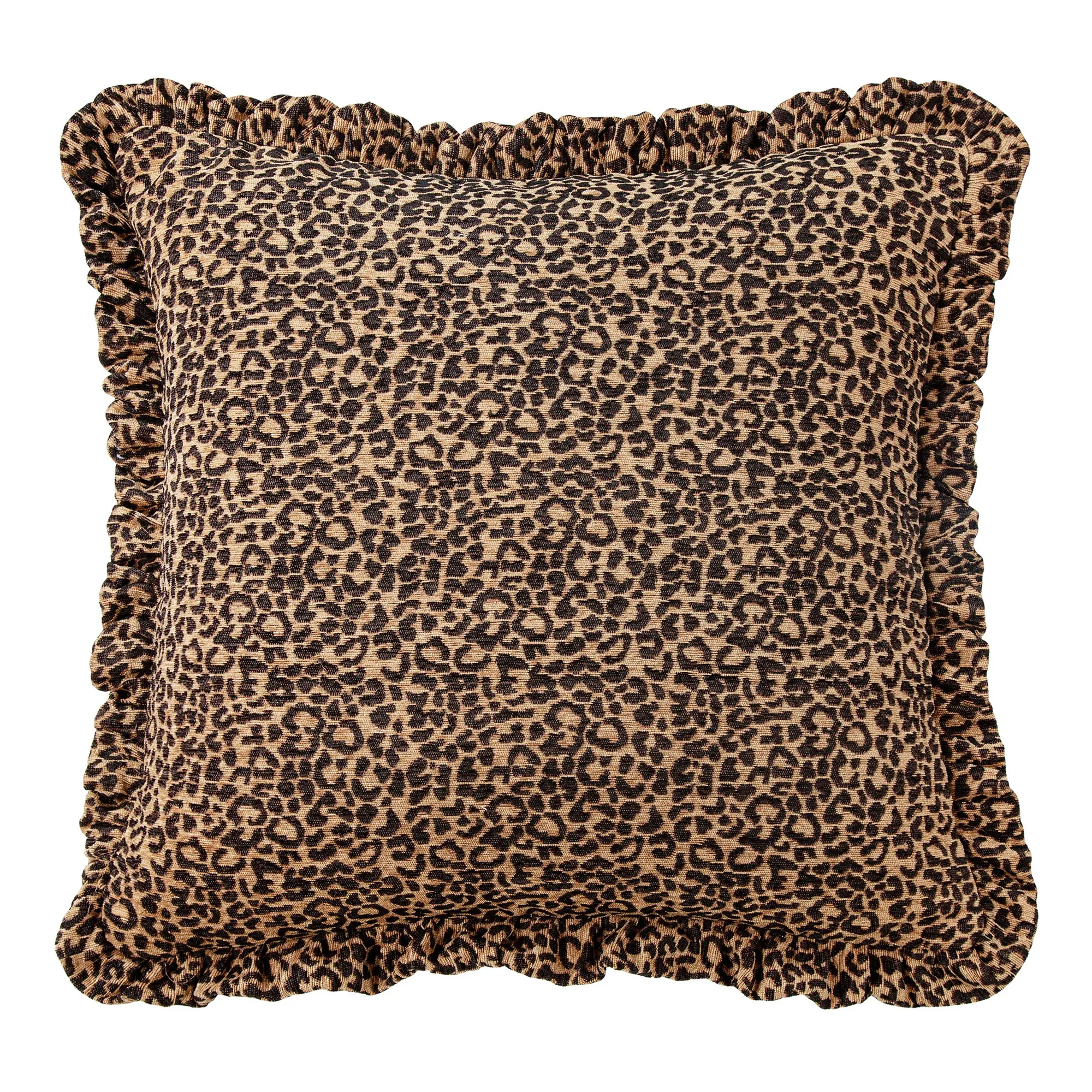 Adrienne Leopard Tan and Black Euro Sham-1