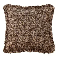 Adrienne Leopard Tan and Black Euro Sham