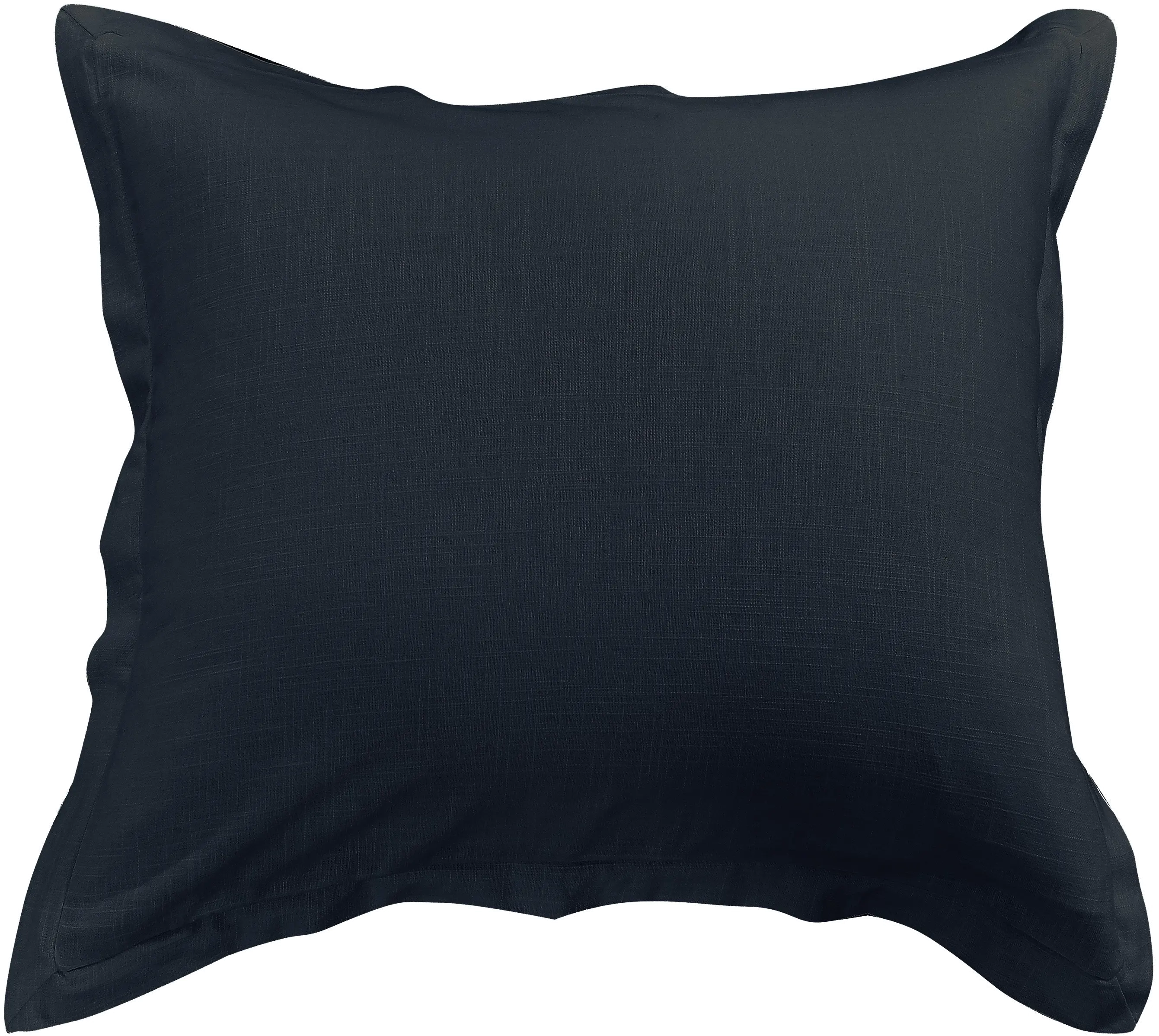Nubby Navy Blue Euro Sham-1
