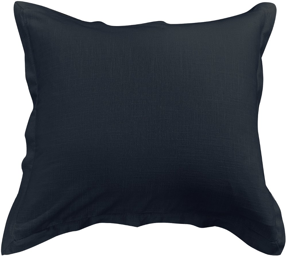 Nubby Navy Blue Euro Sham