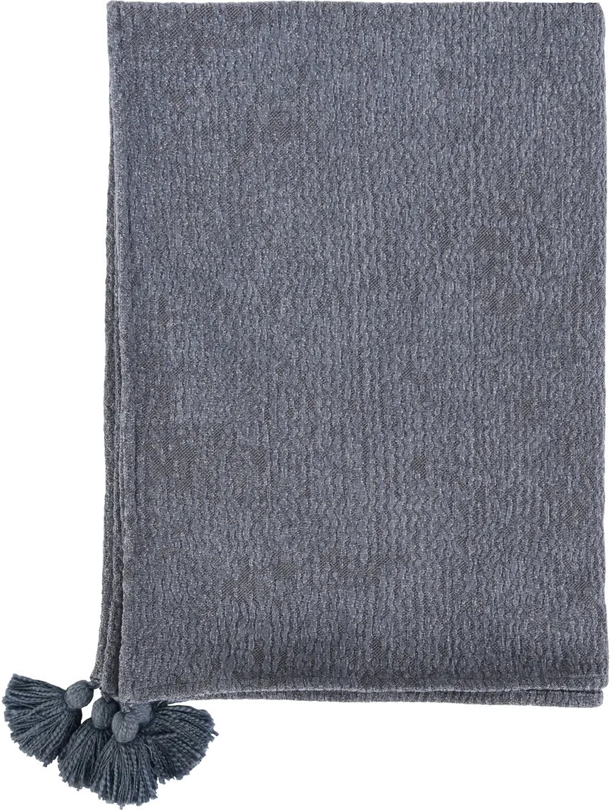 Transitional Blue Carmela Saltwater Throw Blanket-1