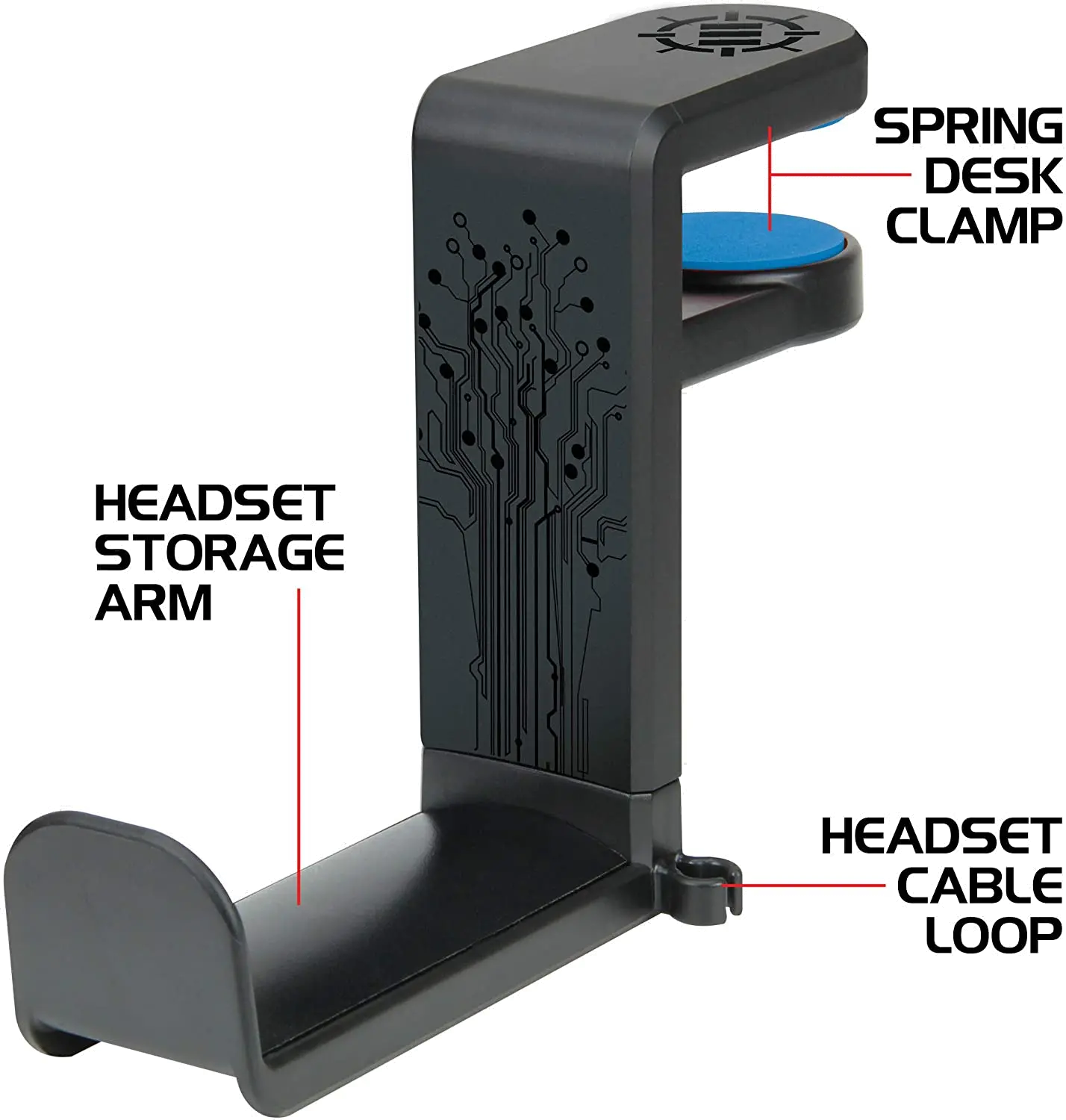 ENHANCE Gaming Headphone Holder - Black-3