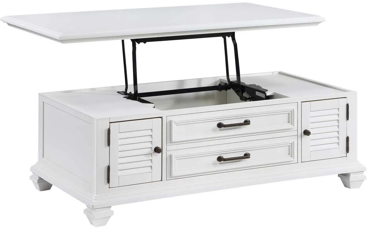 Charlestown White Coffee Table-5