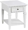 Charlestown White End Table