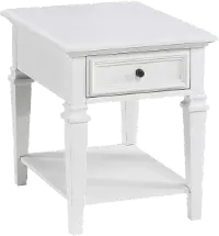 Charlestown White End Table