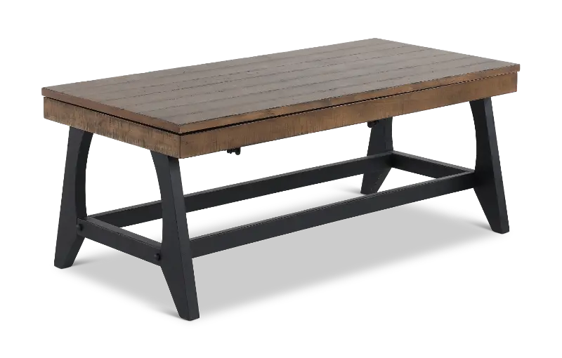 Ralston Black and Brown Coffee Table