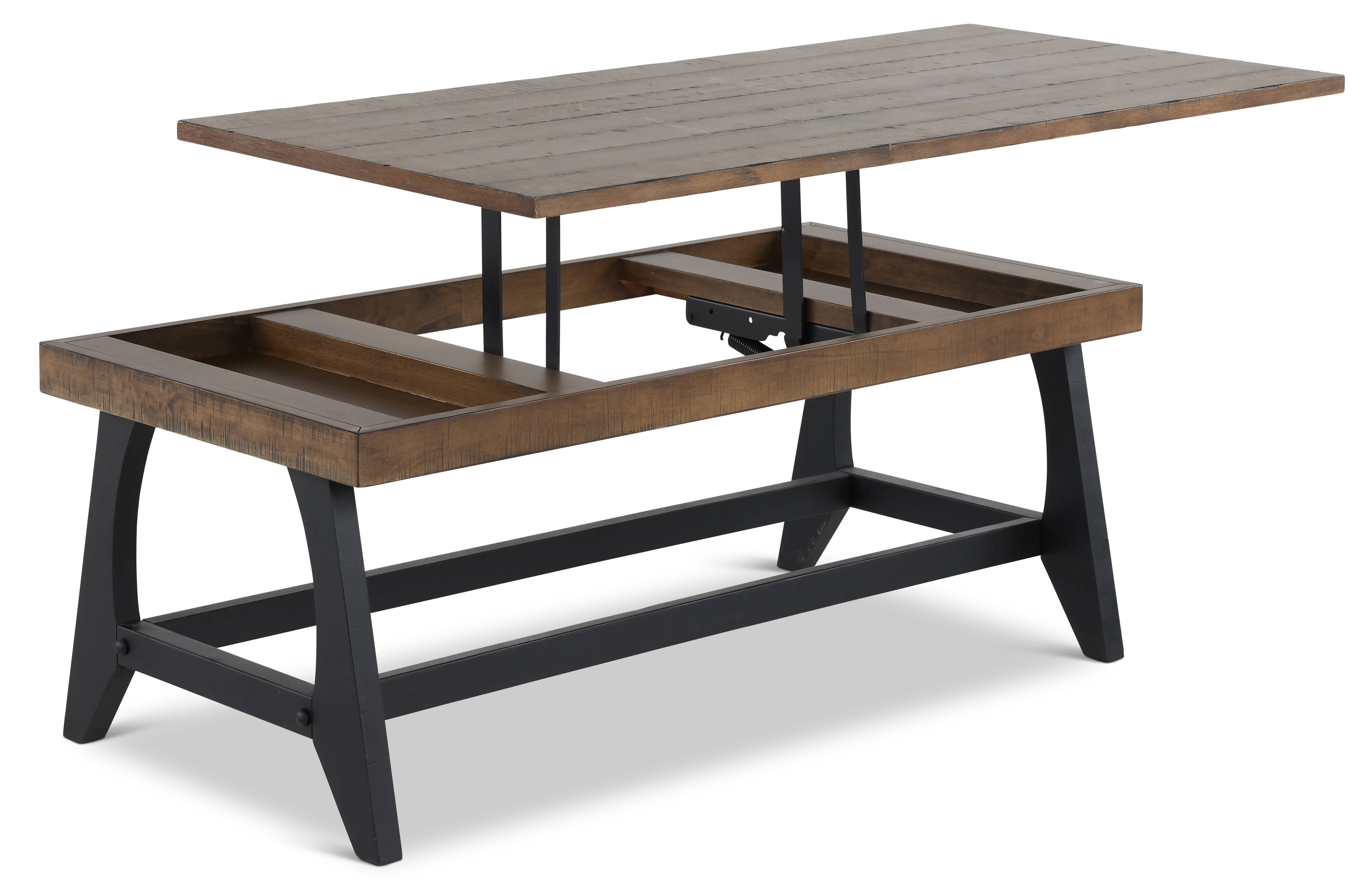 Ralston Black and Brown Coffee Table-5
