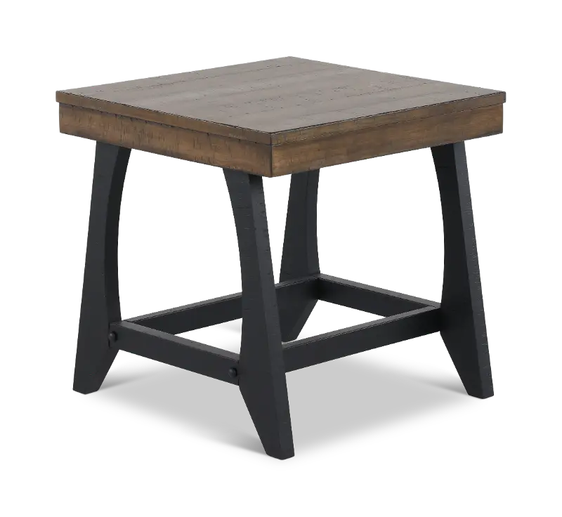 Ralston Black and Brown End Table