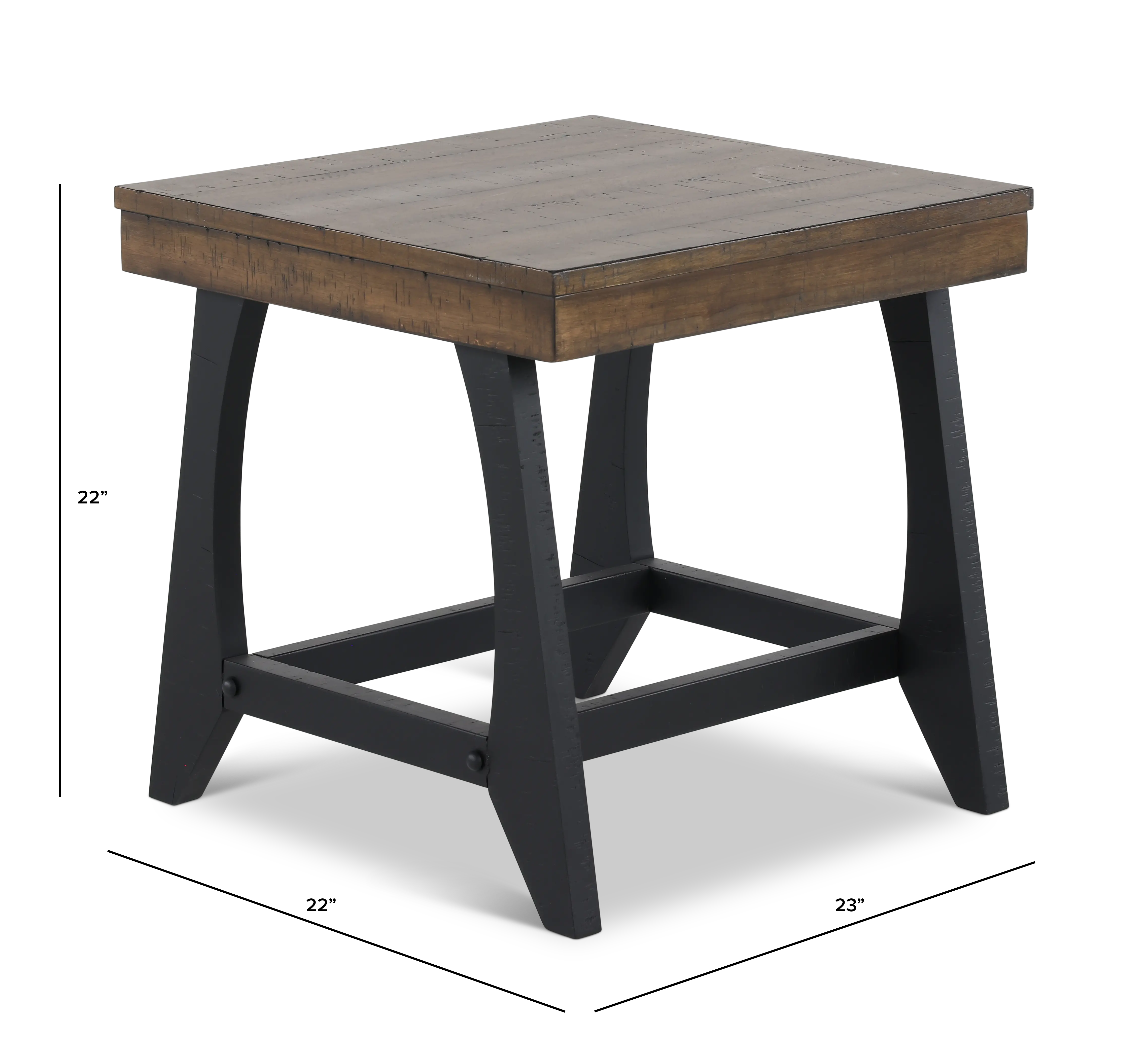 Ralston Black and Brown End Table-3