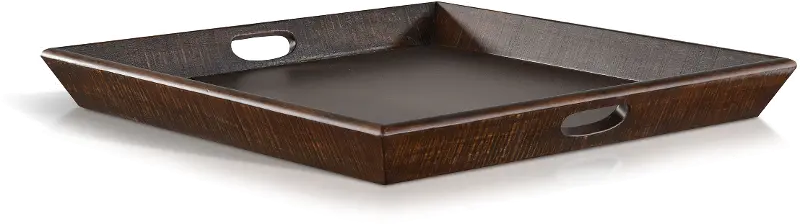 Homestead Brown Ottoman Tabletop Tray