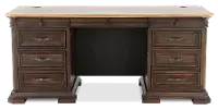 Sonoma Brown Double Pedestal Desk