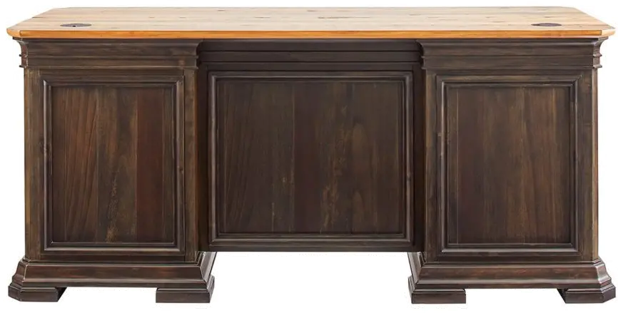 Sonoma Brown Double Pedestal Desk-5