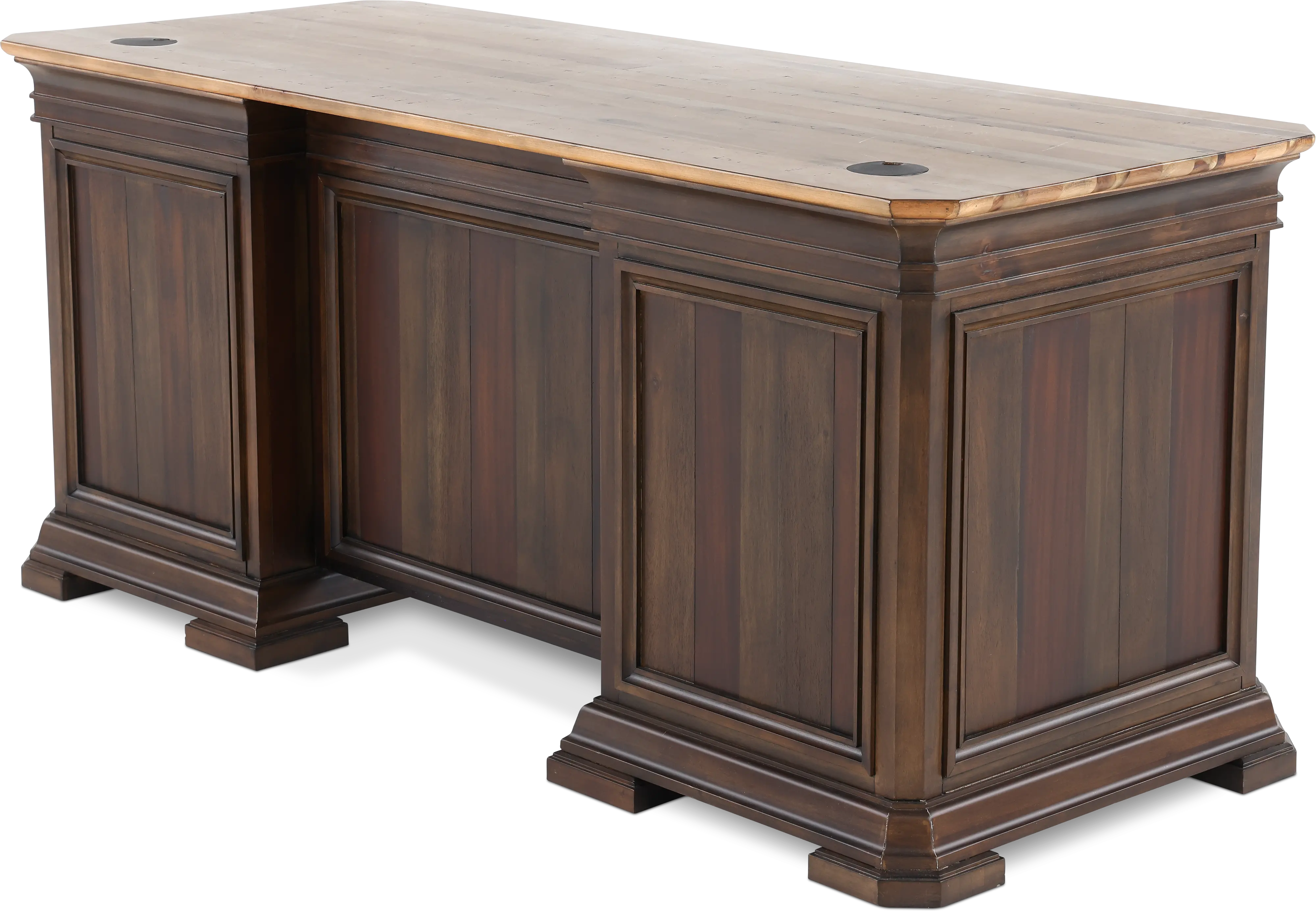 Sonoma Brown Double Pedestal Desk-6
