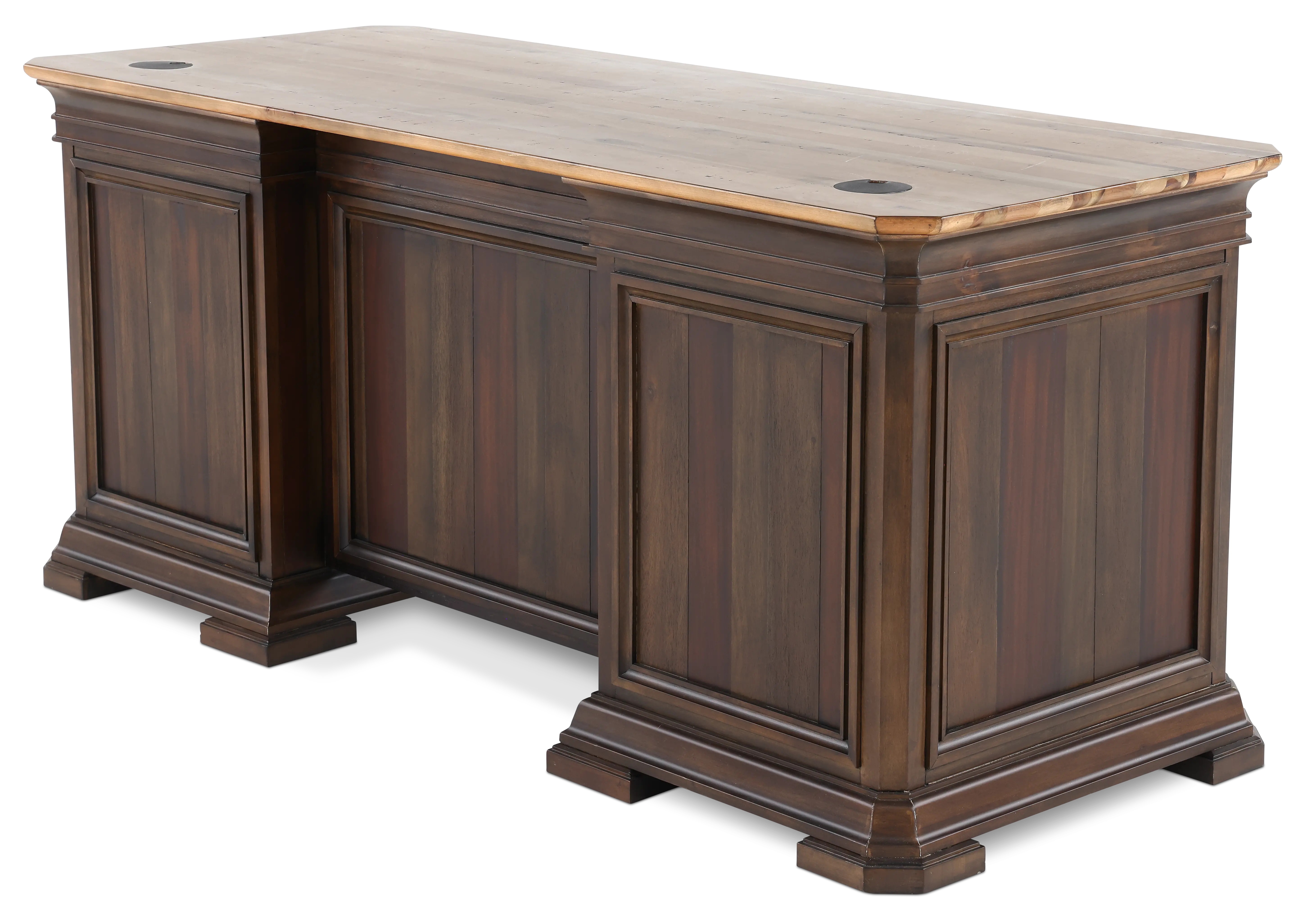 Sonoma Brown Double Pedestal Desk-6