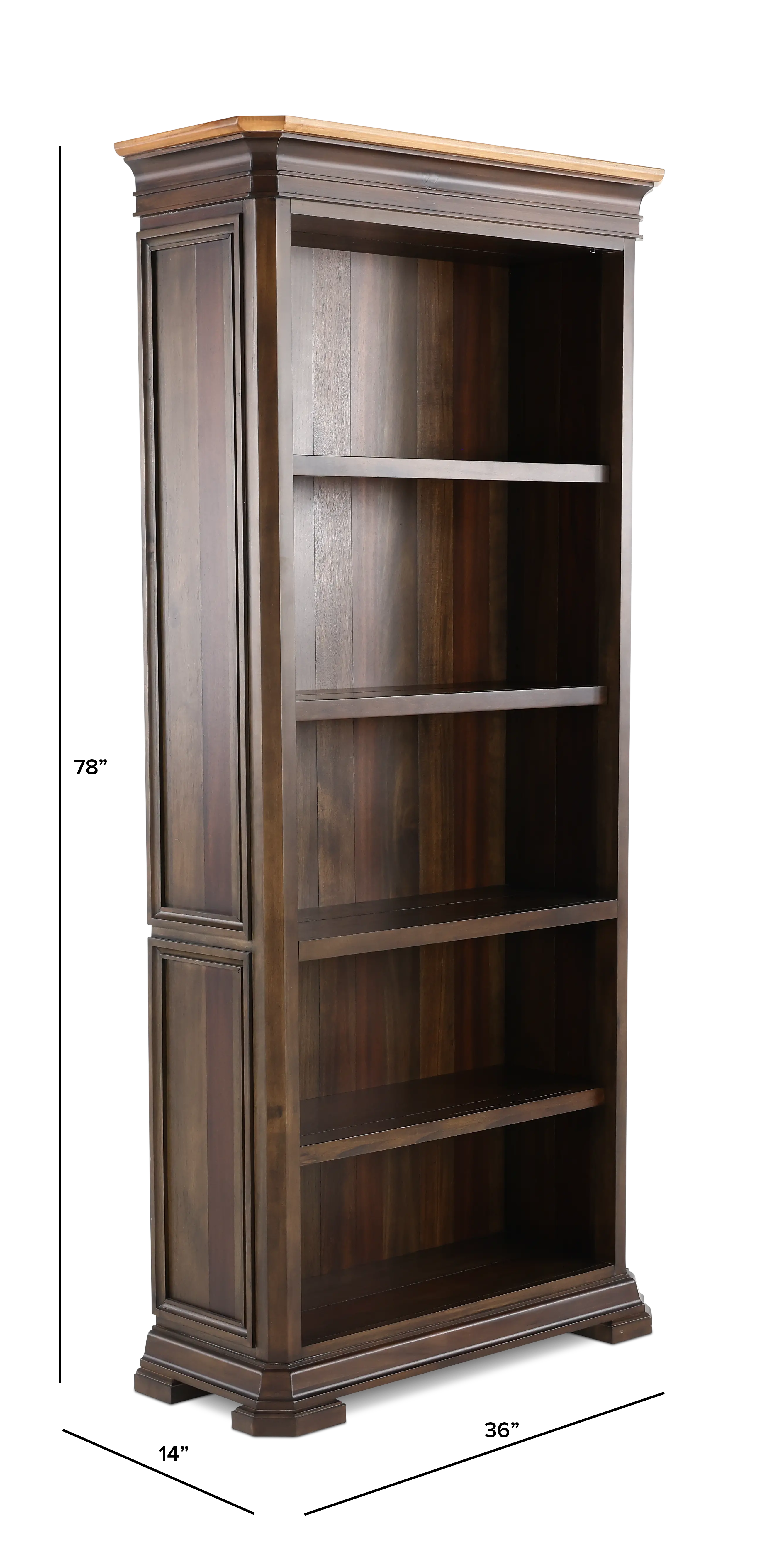 Sonoma Brown Open Bookcase-3