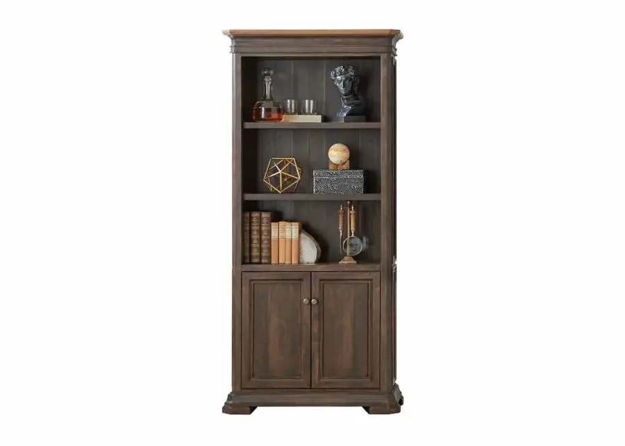 Sonoma Brown Storage Bookcase-10