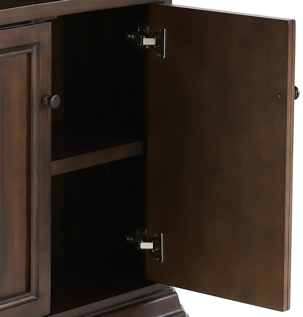 Sonoma Brown Storage Bookcase-5