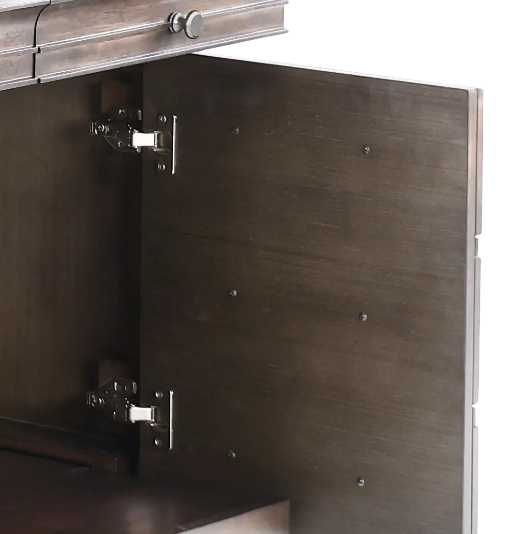 Sonoma Brown Credenza and Hutch-9