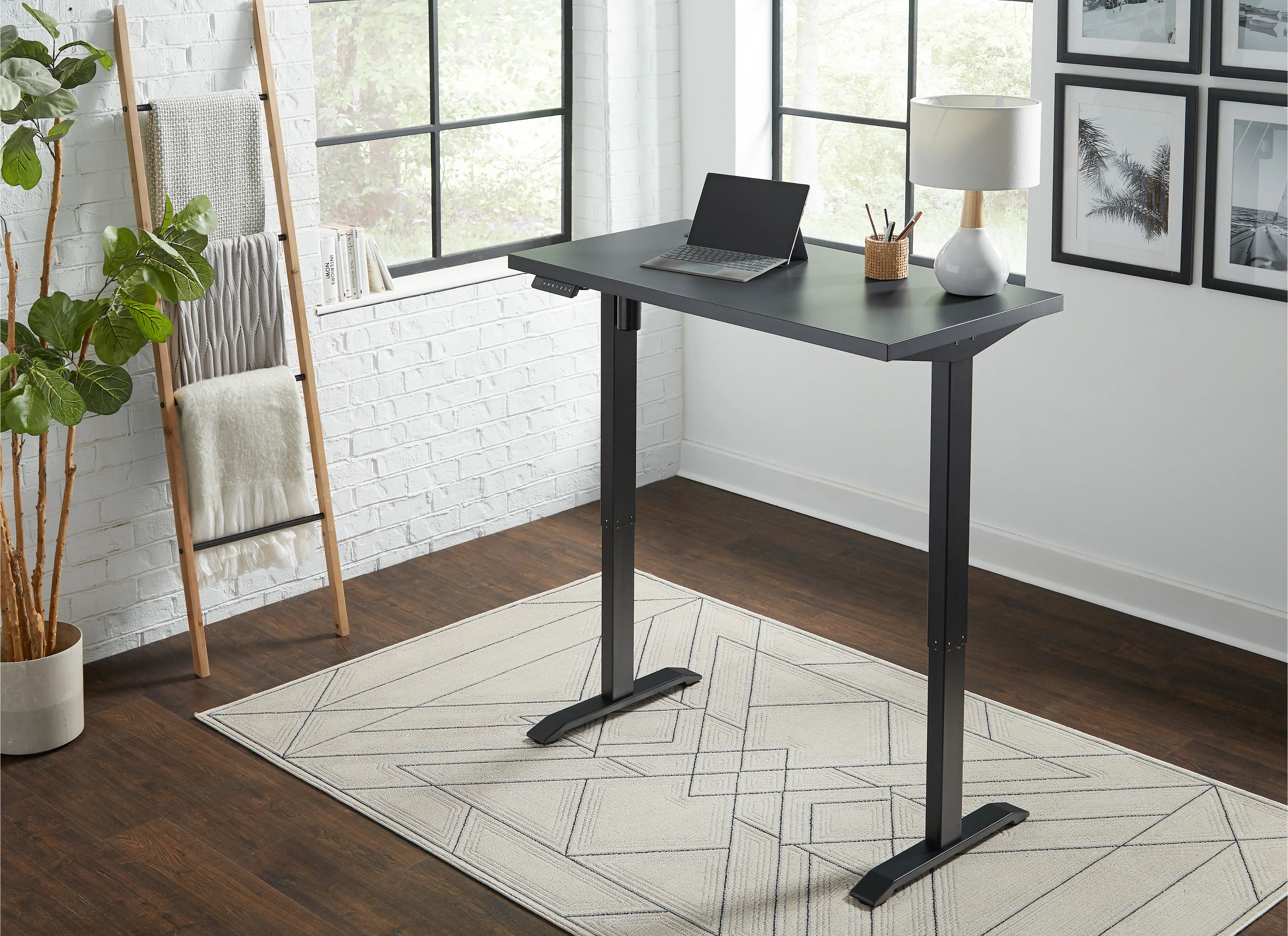 Martin Black Adjustable Desk-3