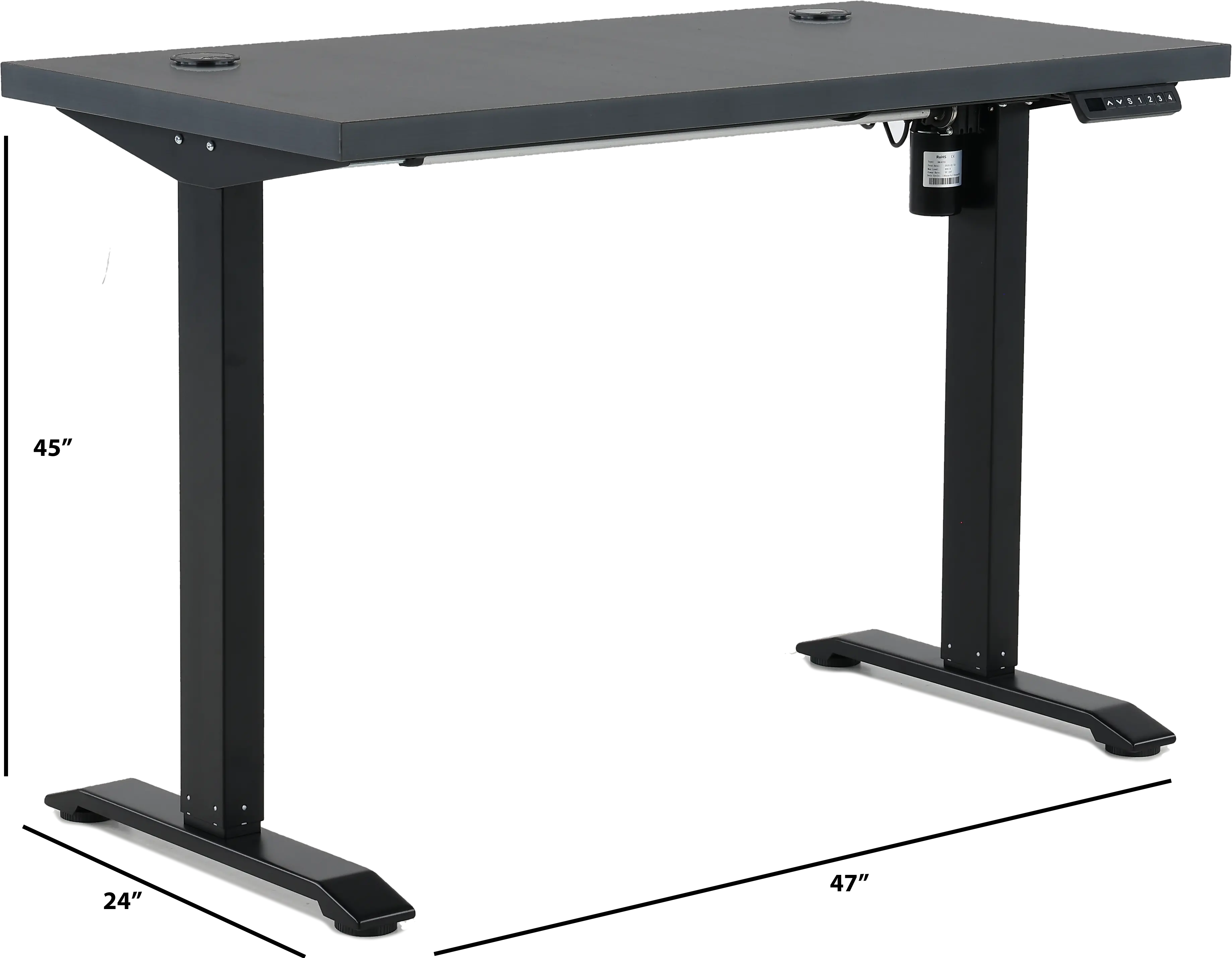 Martin Black Adjustable Desk-5