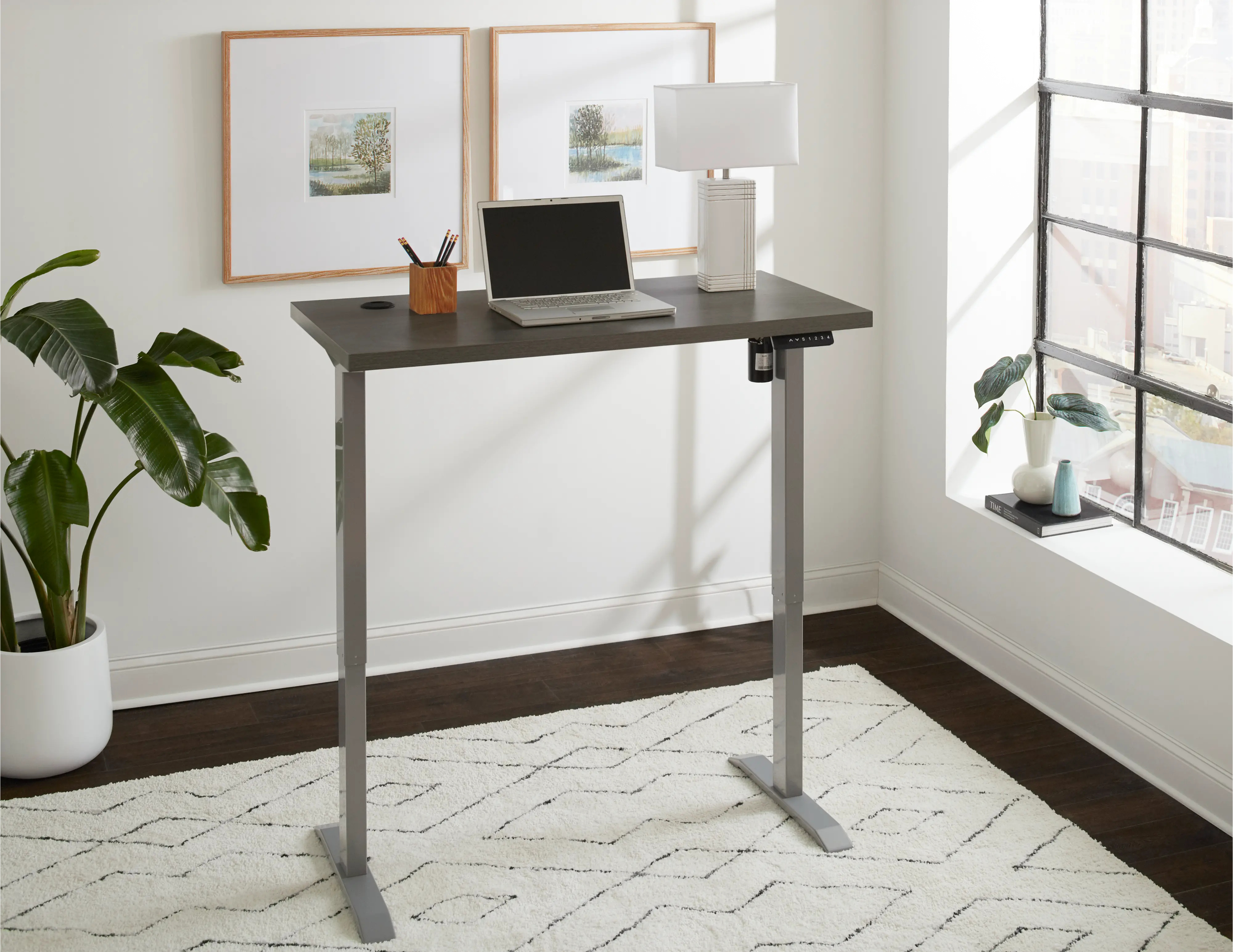 Martin Gray Adjustable Desk-4