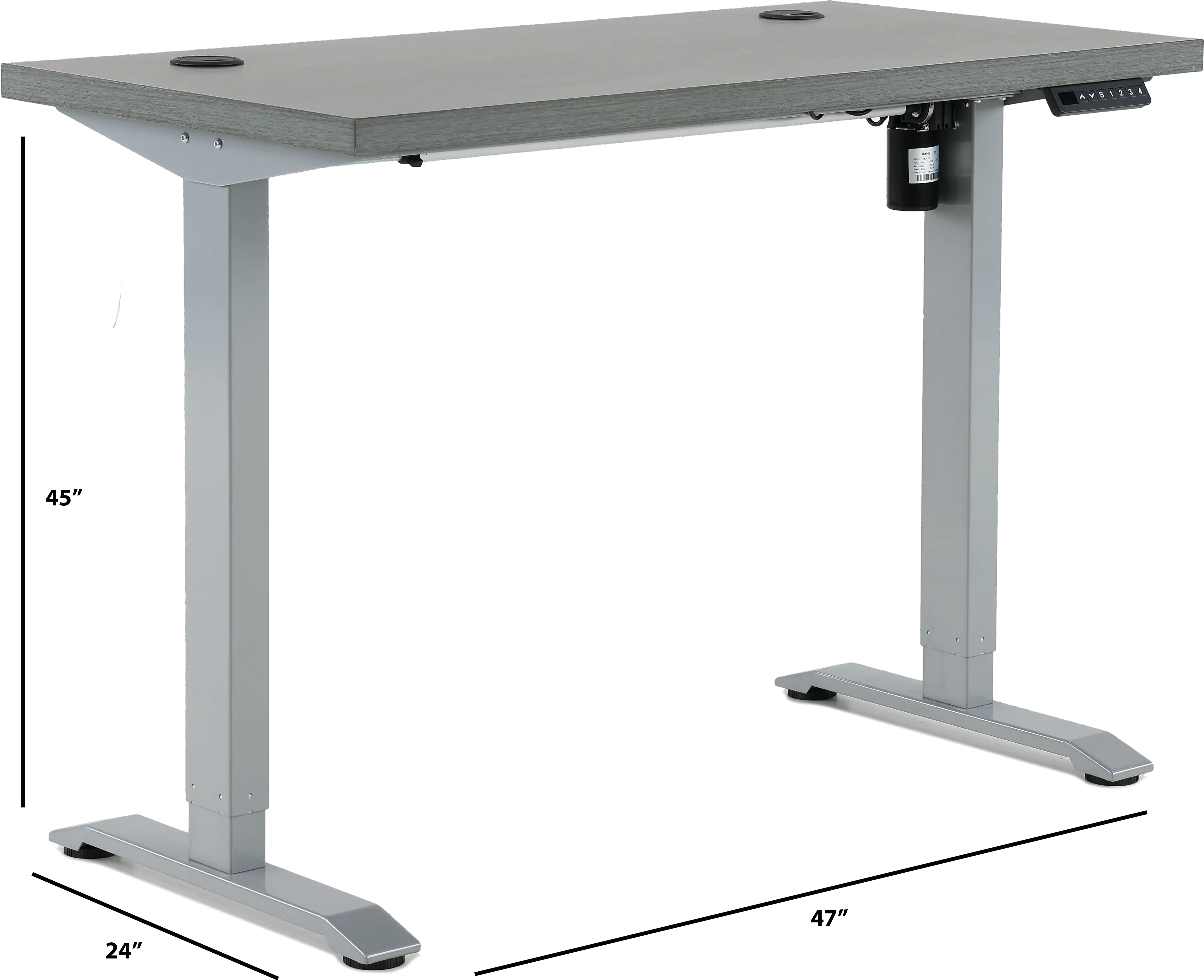 Martin Gray Adjustable Desk-3
