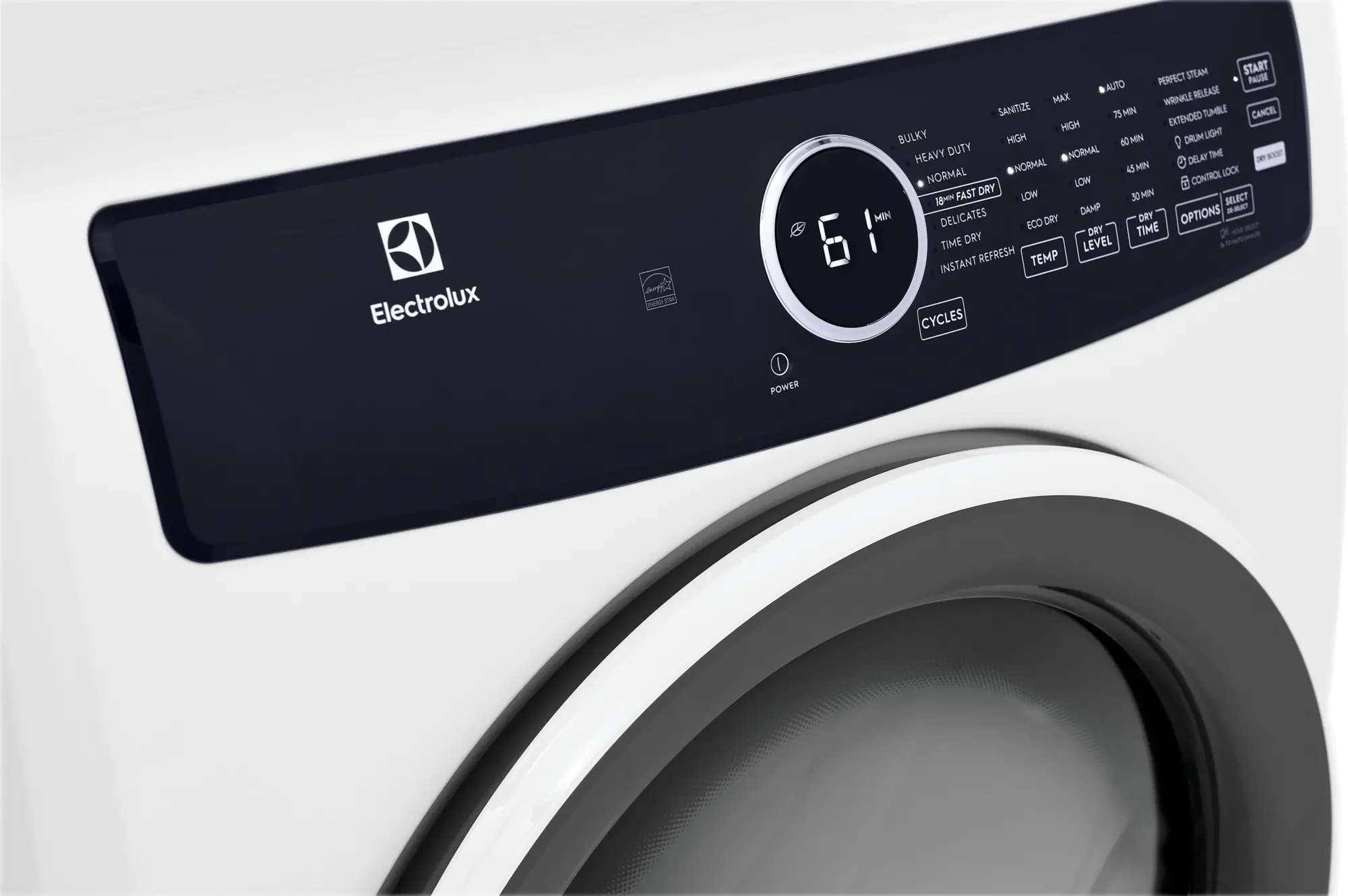 ELFG7437AW Electrolux 8 cu ft Gas Dryer - White, ELF7437A-2