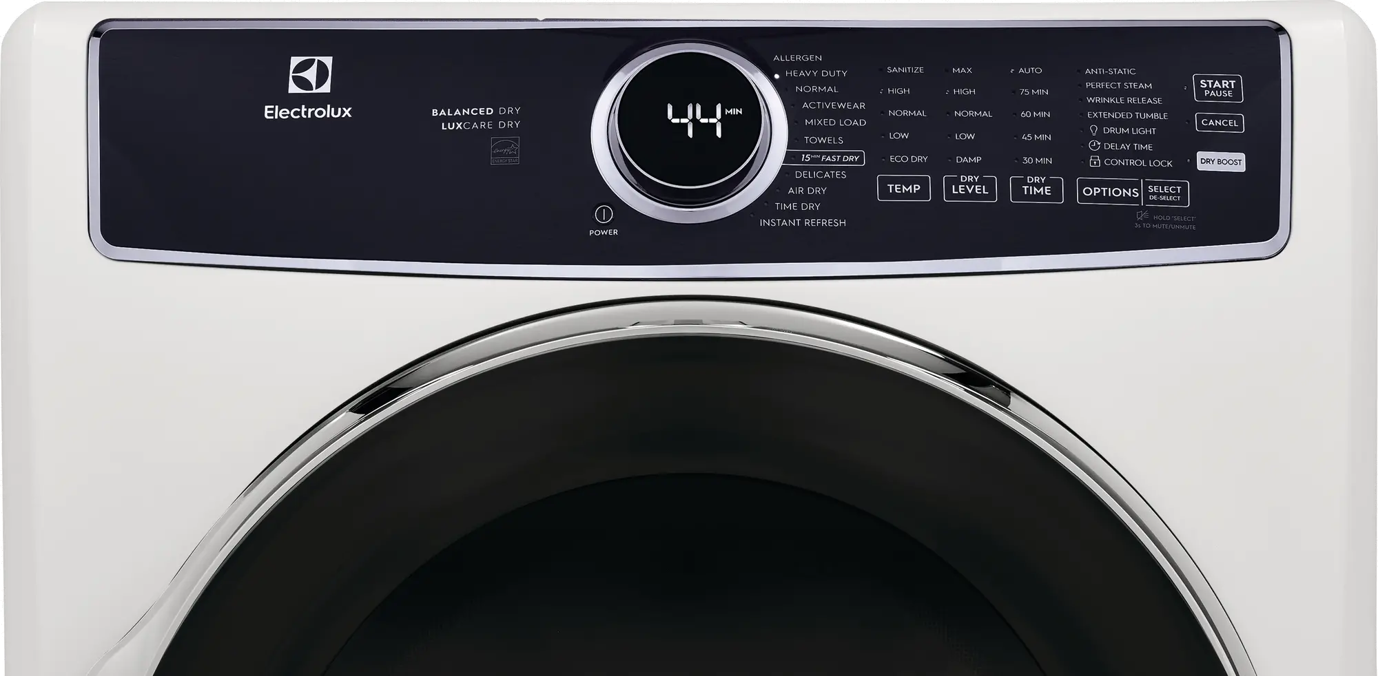 ELFE7637AW Electrolux 8 cu ft Electric Dryer - White, ELF7637AW-3