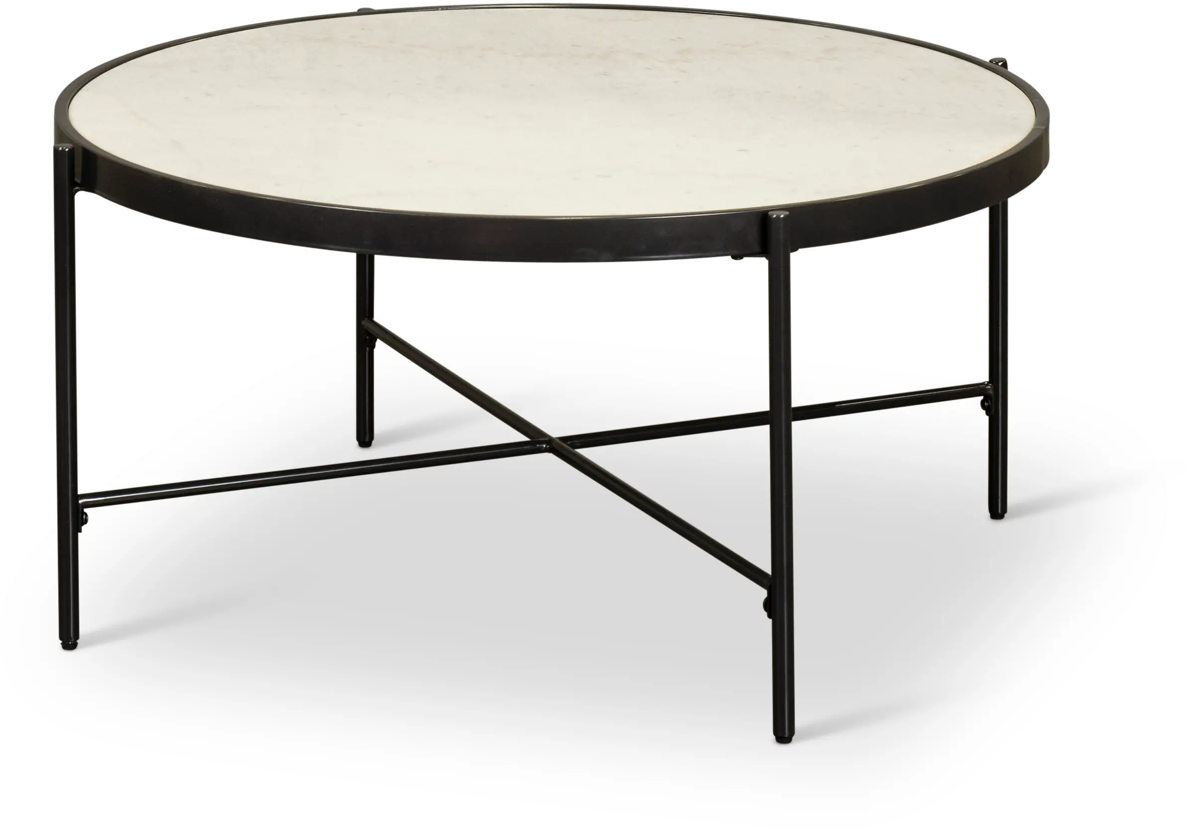 Vienna Black and White Marble Coffee Table-1