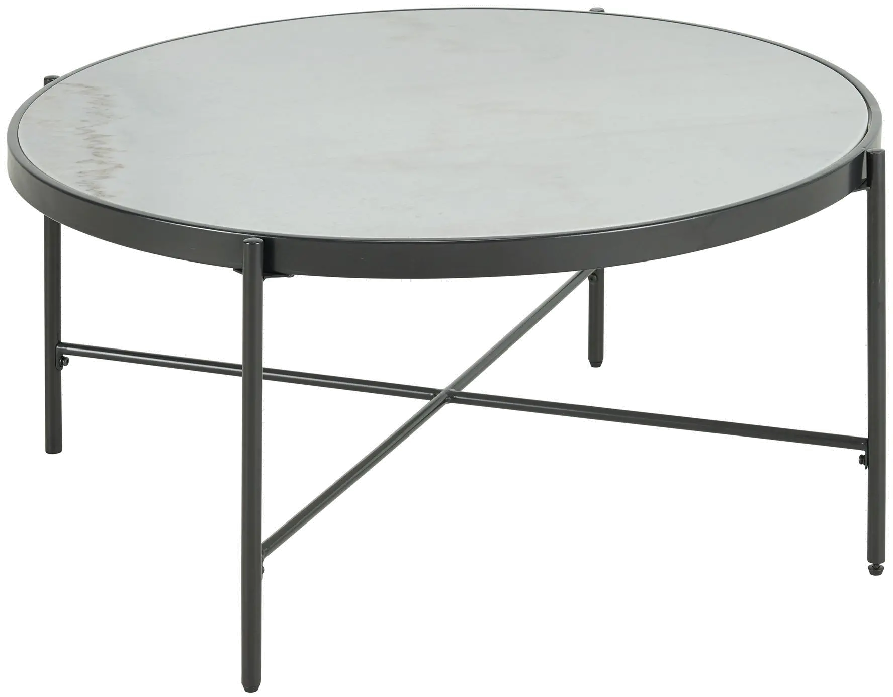 Vienna Black and White Marble Coffee Table-3