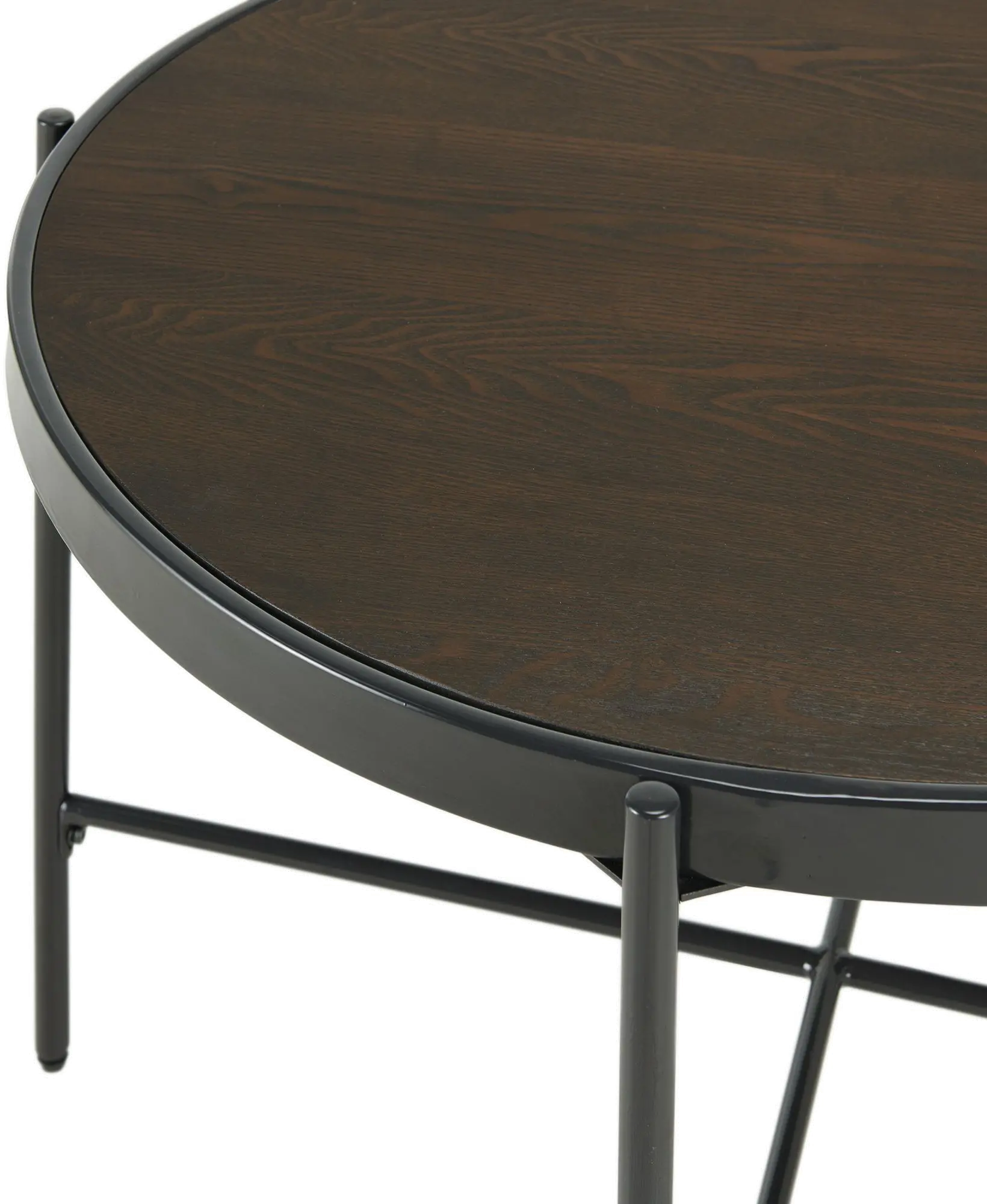 Vienna Black and Brown Wood Coffee Table-2