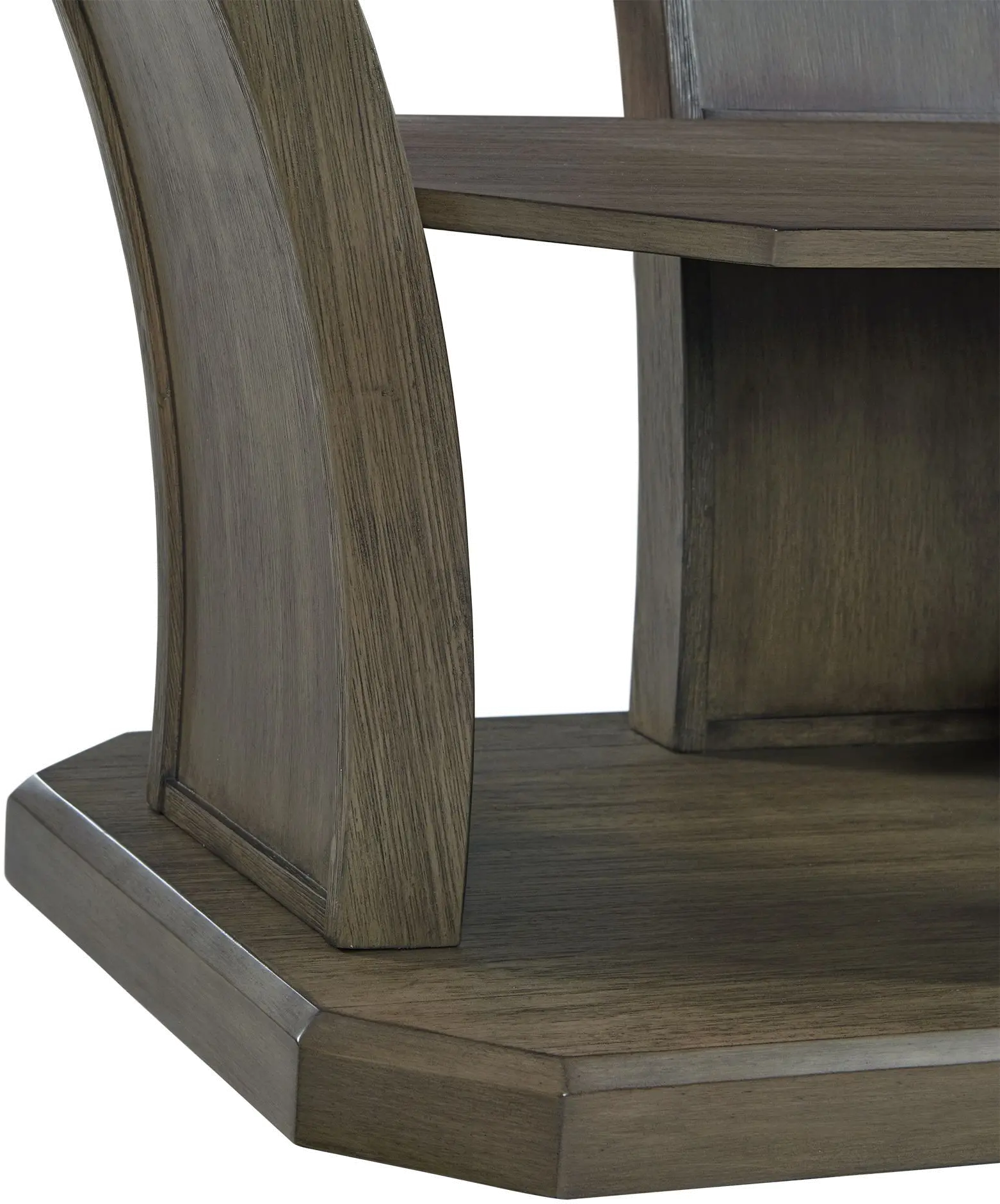 Dapper Gray Coffee Table with Glass Top-7