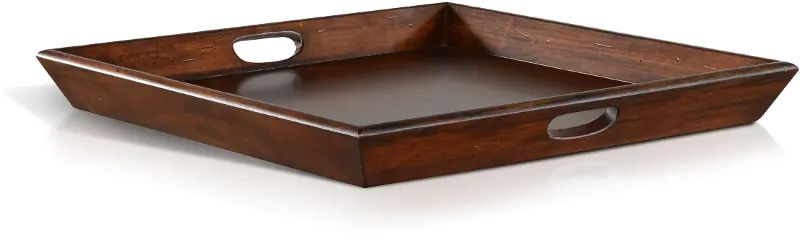 Santa Fe Dark Chocolate Tabletop Wood Tray