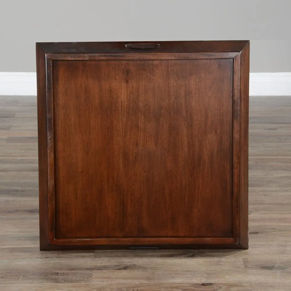 Santa Fe Dark Chocolate Tabletop Wood Tray-3
