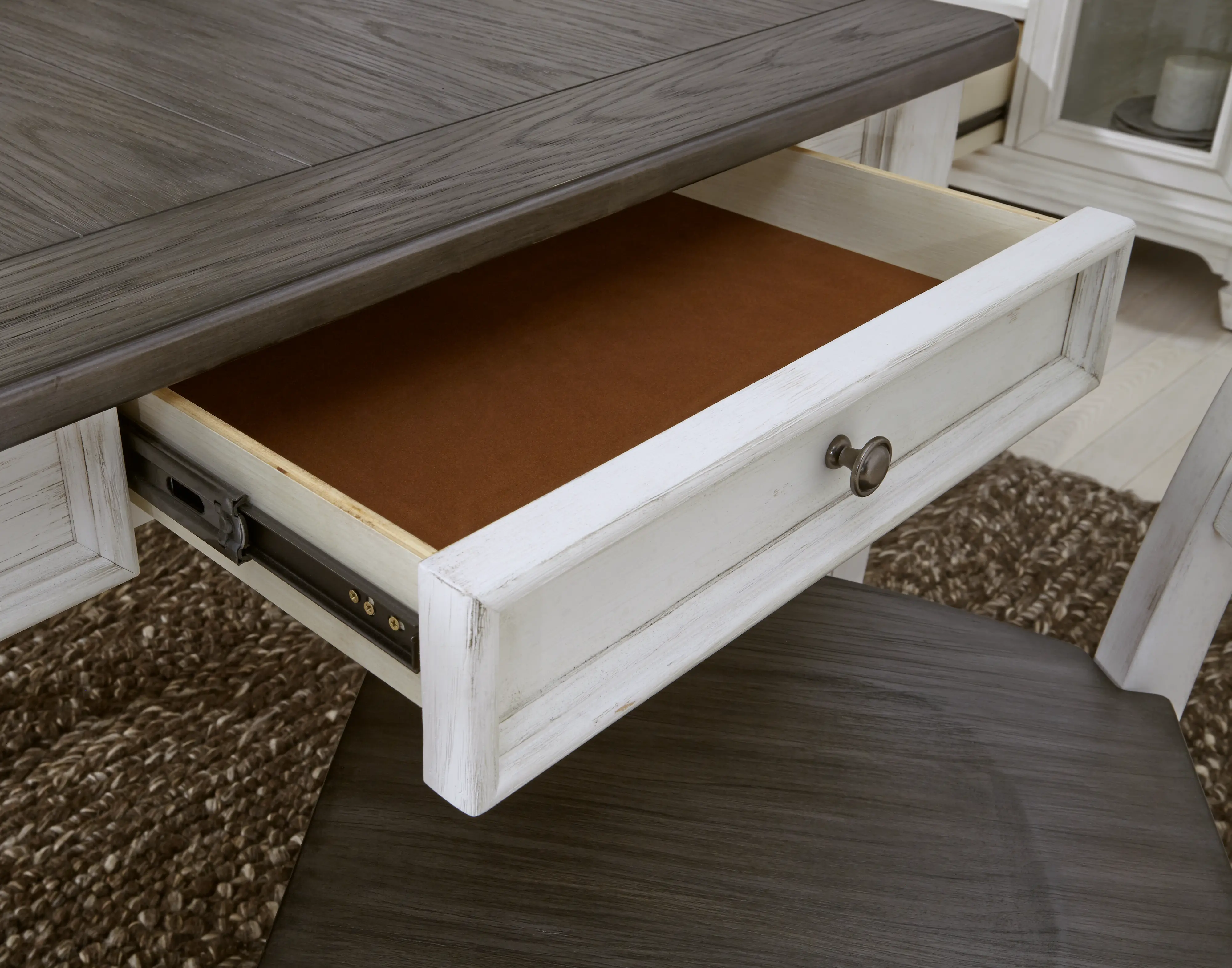 417-T4072 Allyson Park White Dining Room Table-10