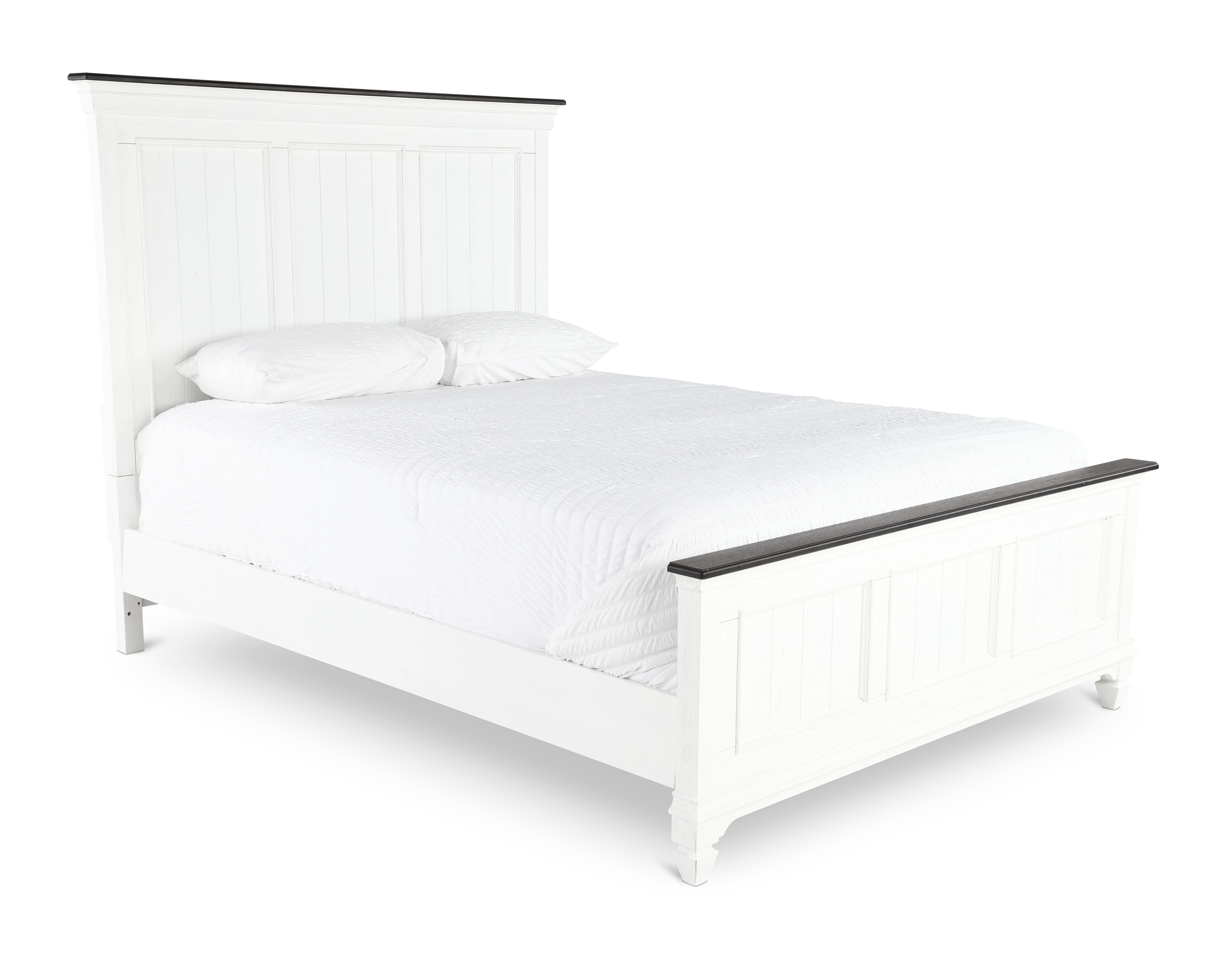 417-BED5/0 Allyson Park Brushed White Queen Bed-1